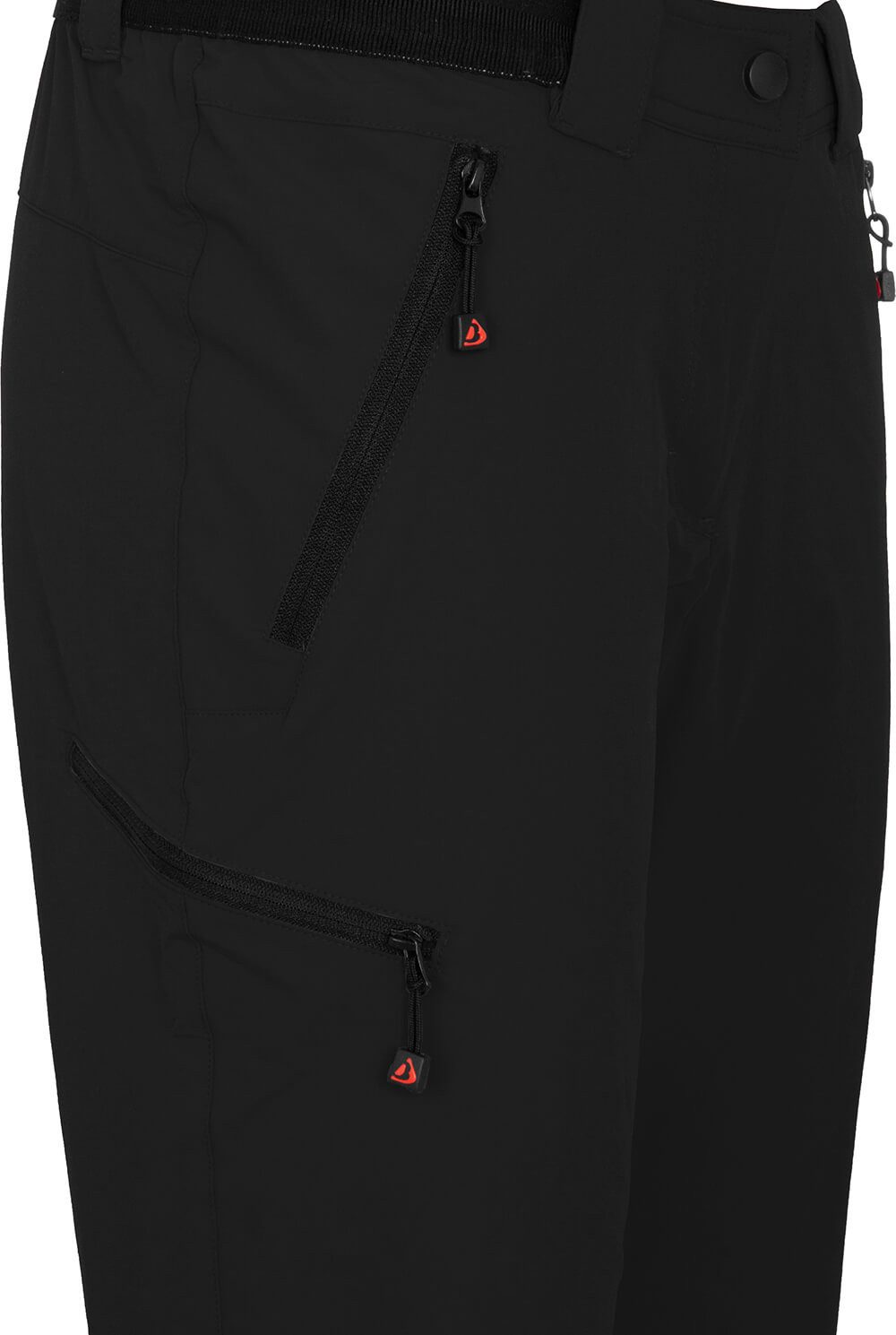 Bergson Outdoorhose VIDAA COMFORT Damen Wanderhose, leicht, elastisch, Kurzgrößen, schwarz – Bild 4 von 5