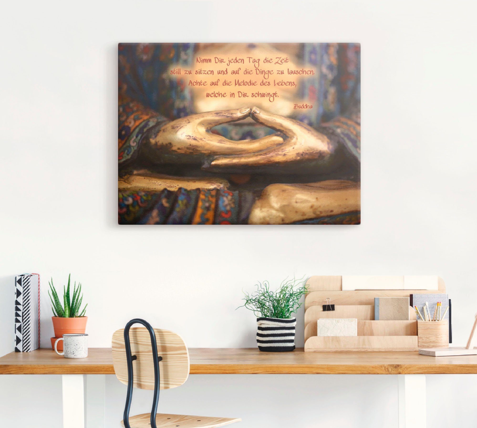 Artland Wandbild Weisheit, Religion (1 St), als Leinwandbild, Poster in verschied. Größen