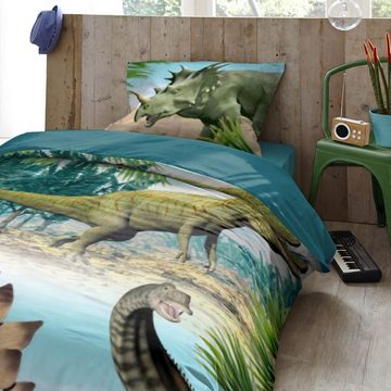 Kinderbettwäsche Dino Multi Trendy Bedding, ESPiCO, Renforcé, 2 teilig, Urzeit, T-Rex, Dinos