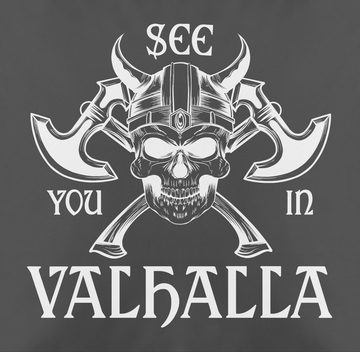 Shirtracer Dekokissen See you in Valhalla, Wikinger & Walhalla Kissen
