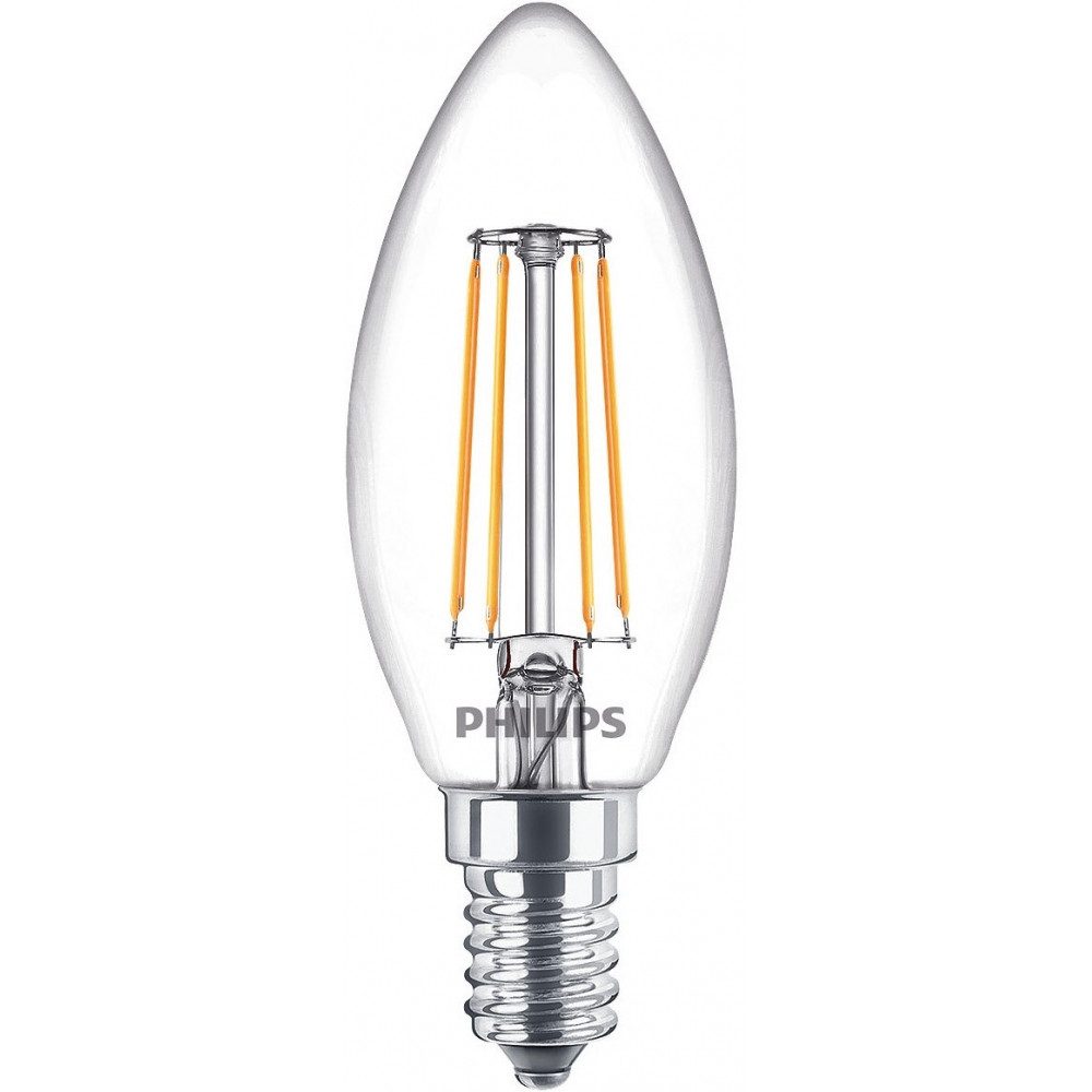 Philips LED-Leuchtmittel LEDClassic 40W E14 CW B35 CL ND - LED-Kerze - weiß