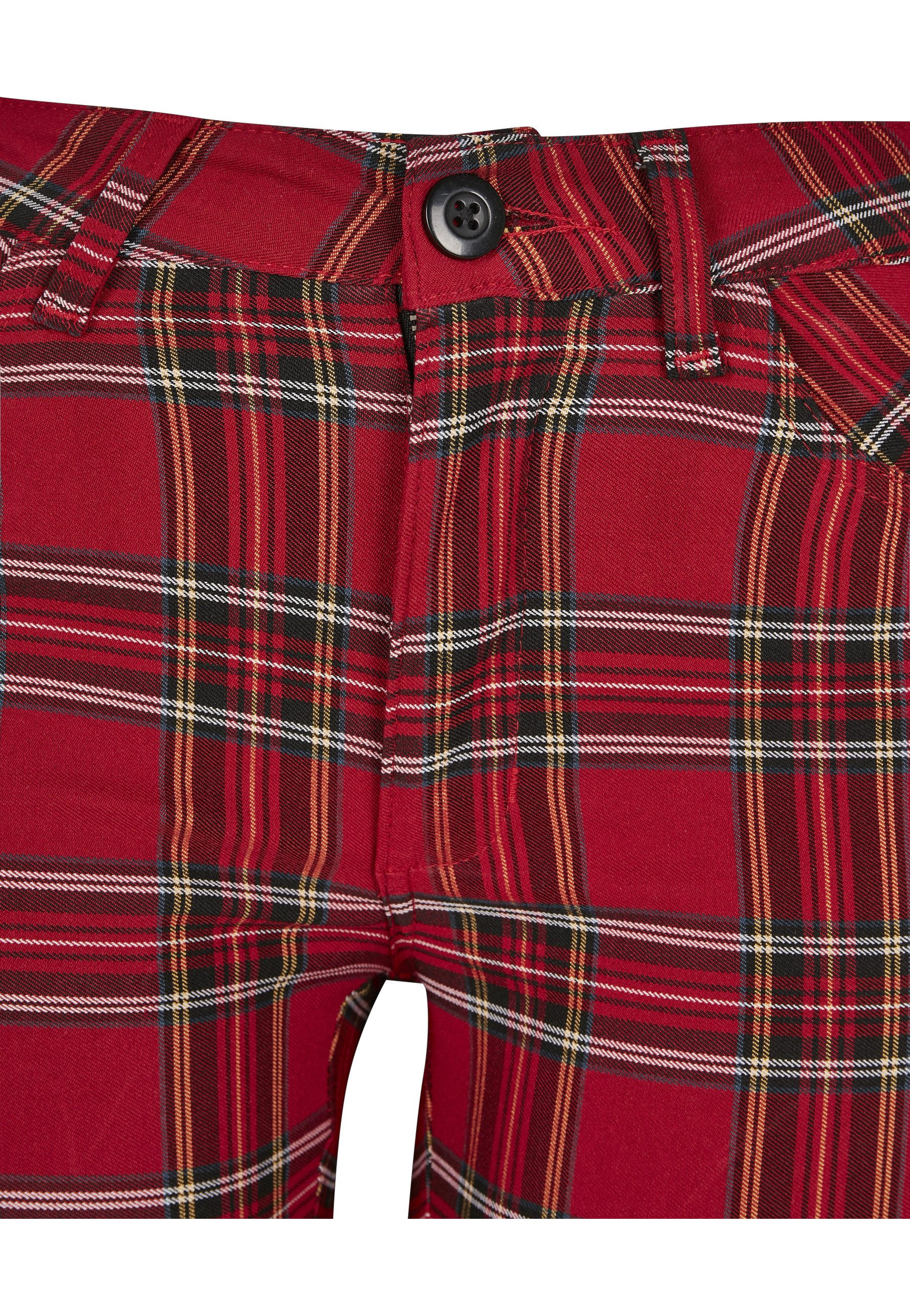 URBAN CLASSICS Stoffhose Urban Classics Damen Ladies Skinny Tartan Pants (1-tlg)
