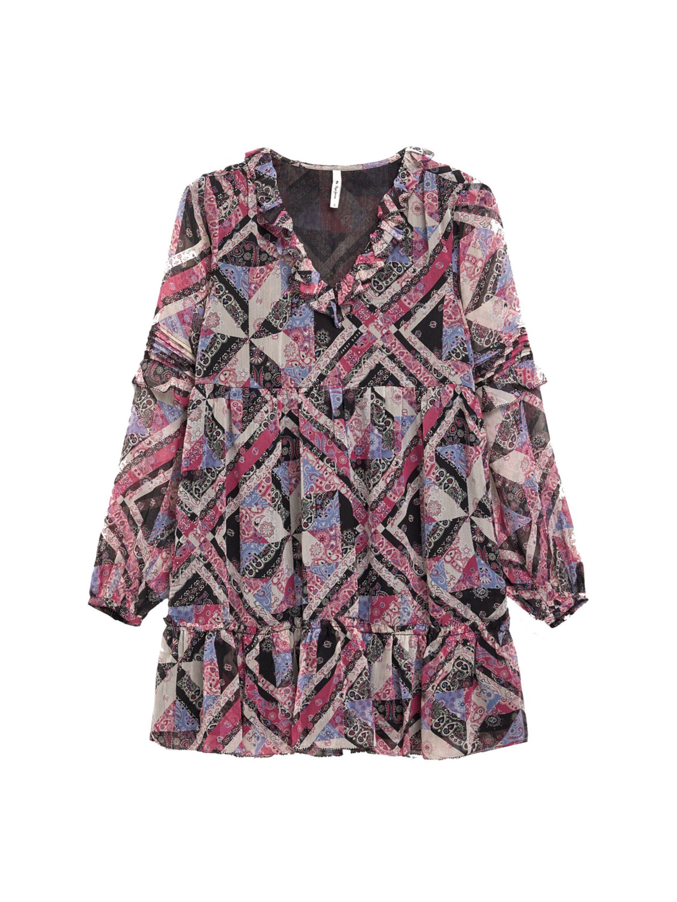 Pepe Jeans Spitzenkleid Pitu (1-tlg) Rüschen günstig online kaufen