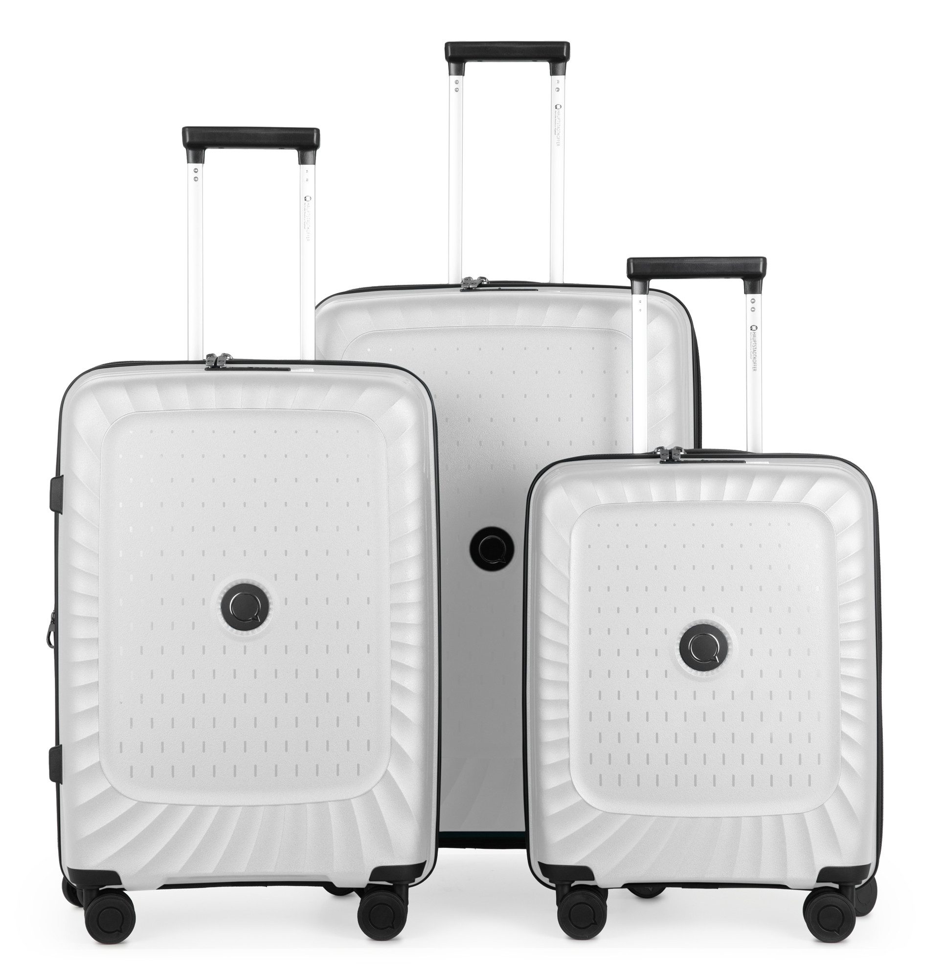 Hauptstadtkoffer Hartschalen-Trolley Kotti, 4 Rollen, 3er Kofferset Reisekofferset TSA