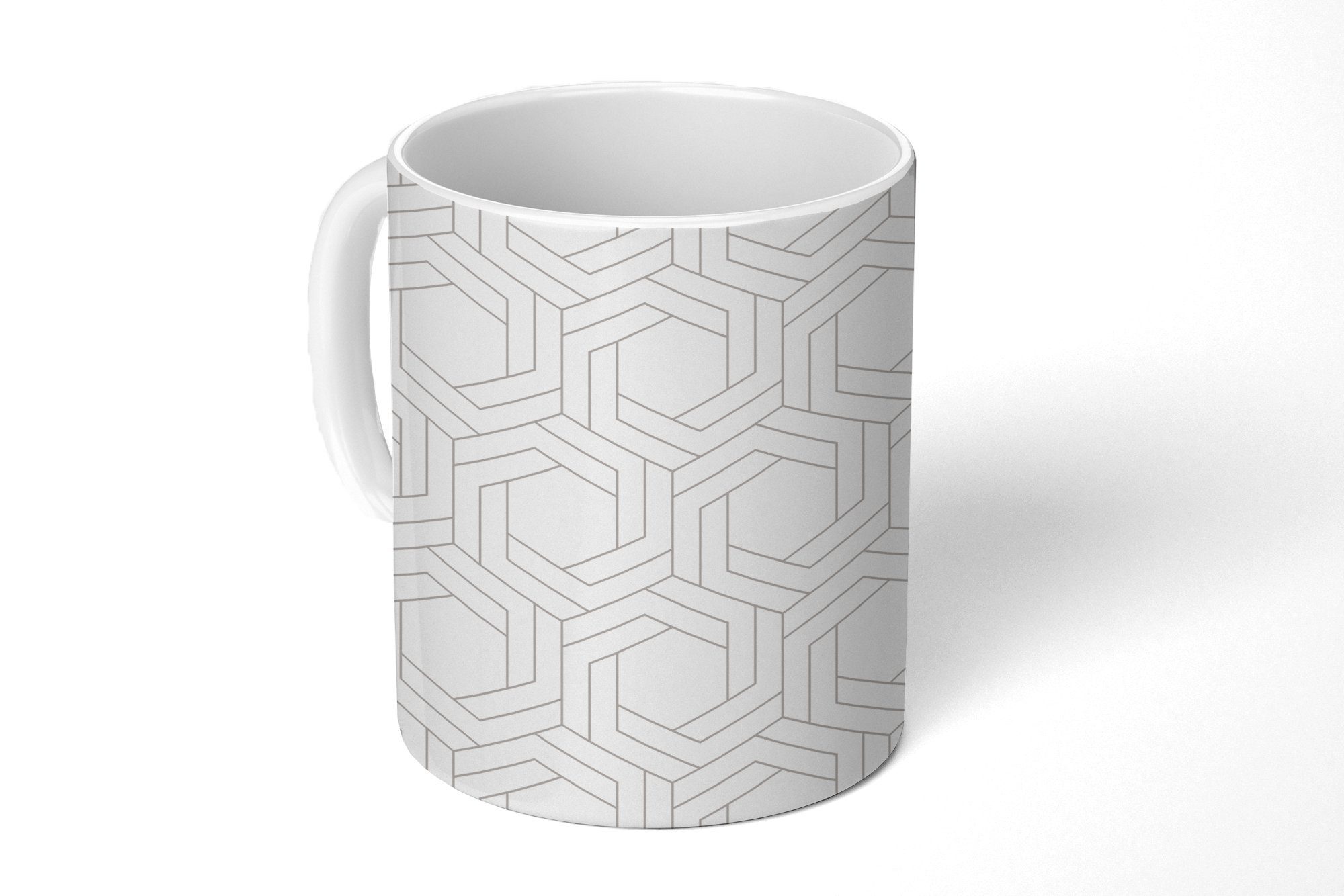 MuchoWow Tasse Design - Geometrie - Muster - Abstrakt, Keramik, Kaffeetassen, Teetasse, Becher, Teetasse, Geschenk