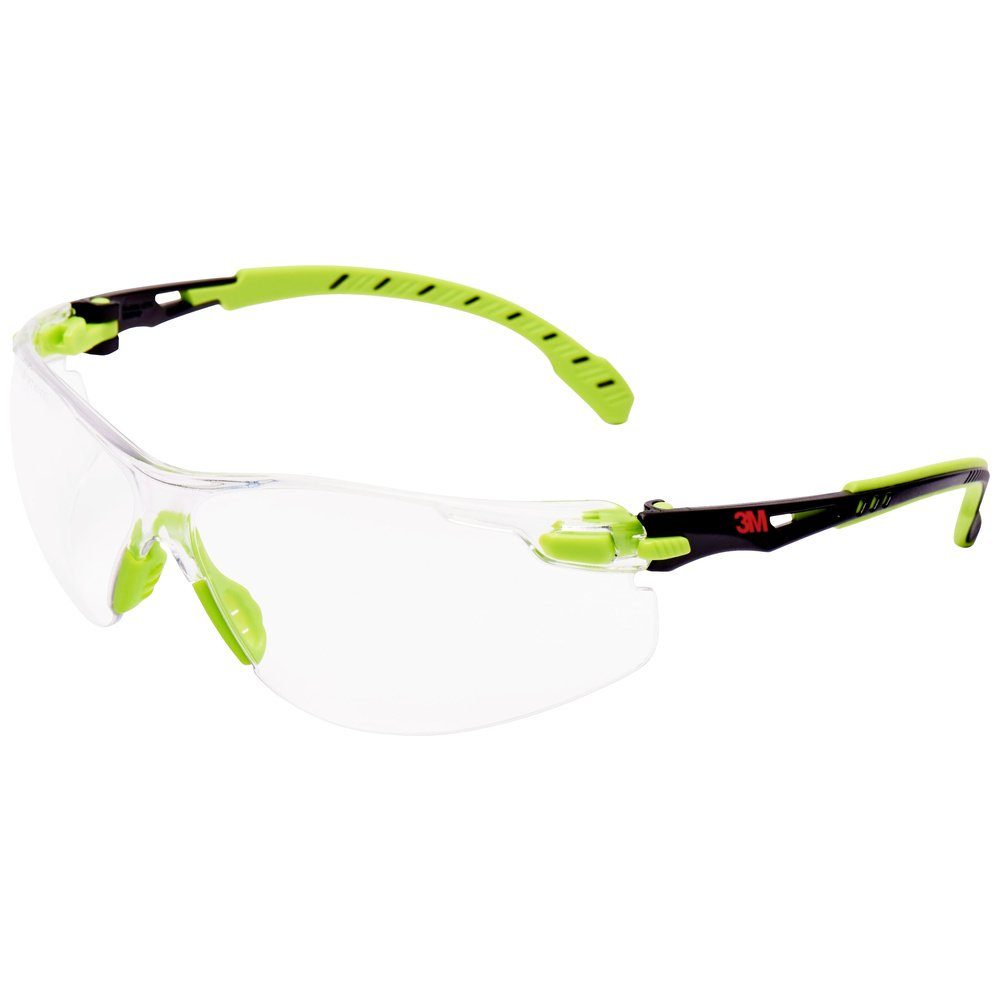 3M Arbeitsschutzbrille 3M Solus S1201SGAF-TSKT Antibeschlag-Schutz mit Grün, Schutzbrille Sch
