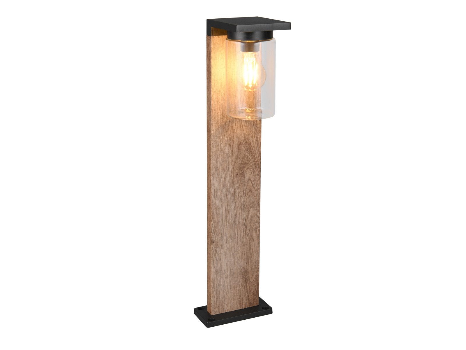TRIO Leuchten LED Pollerleuchte mit Dämmerungssensor, Höhe 65cm, LED wechselbar, Warmweiß, Garten-Laterne Landhausstil, Wegbeleuchtung Außenleuchte inkl. E27 LED