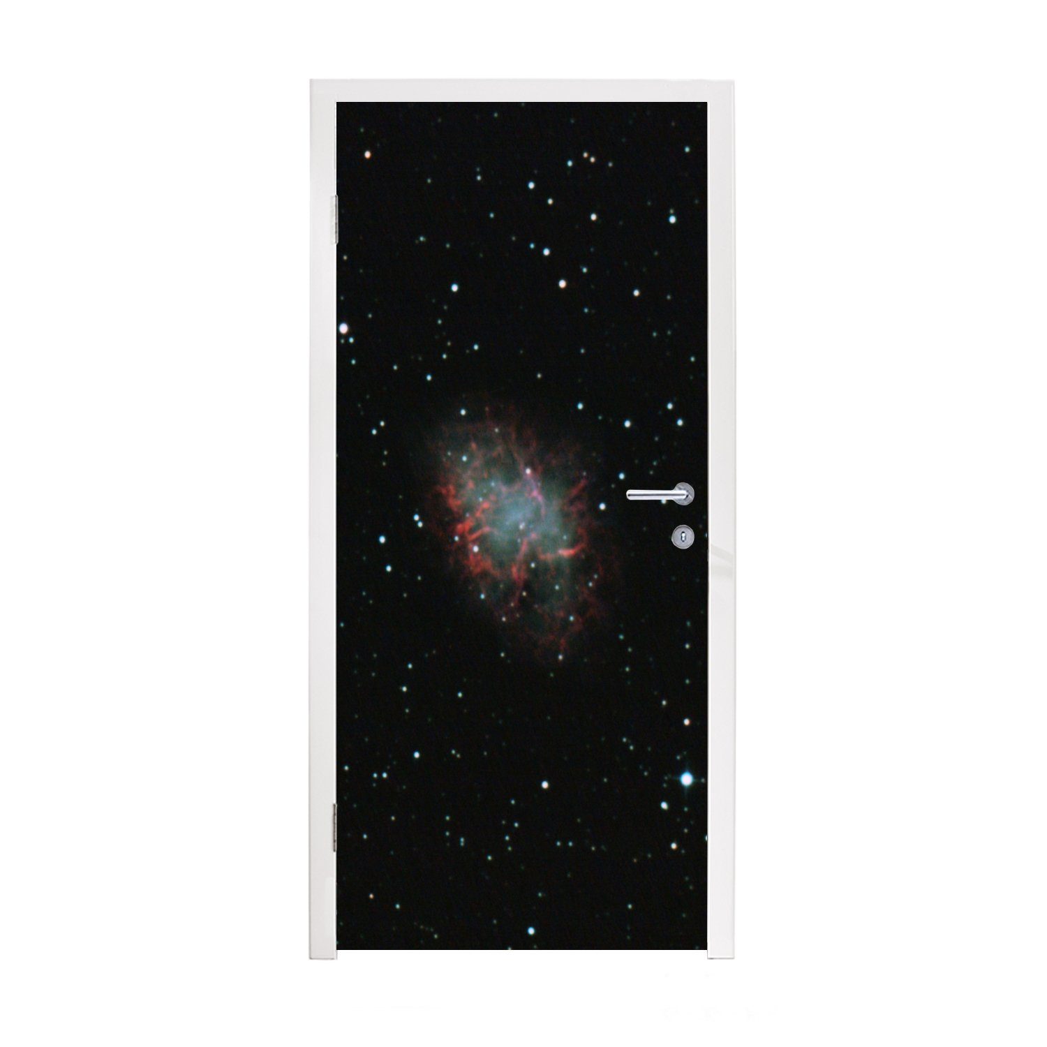 MuchoWow Türtapete Die Konstellation Fototapete (1 für Matt, des Türaufkleber, Stiers 75x205 bedruckt, im St), cm Universum, Tür