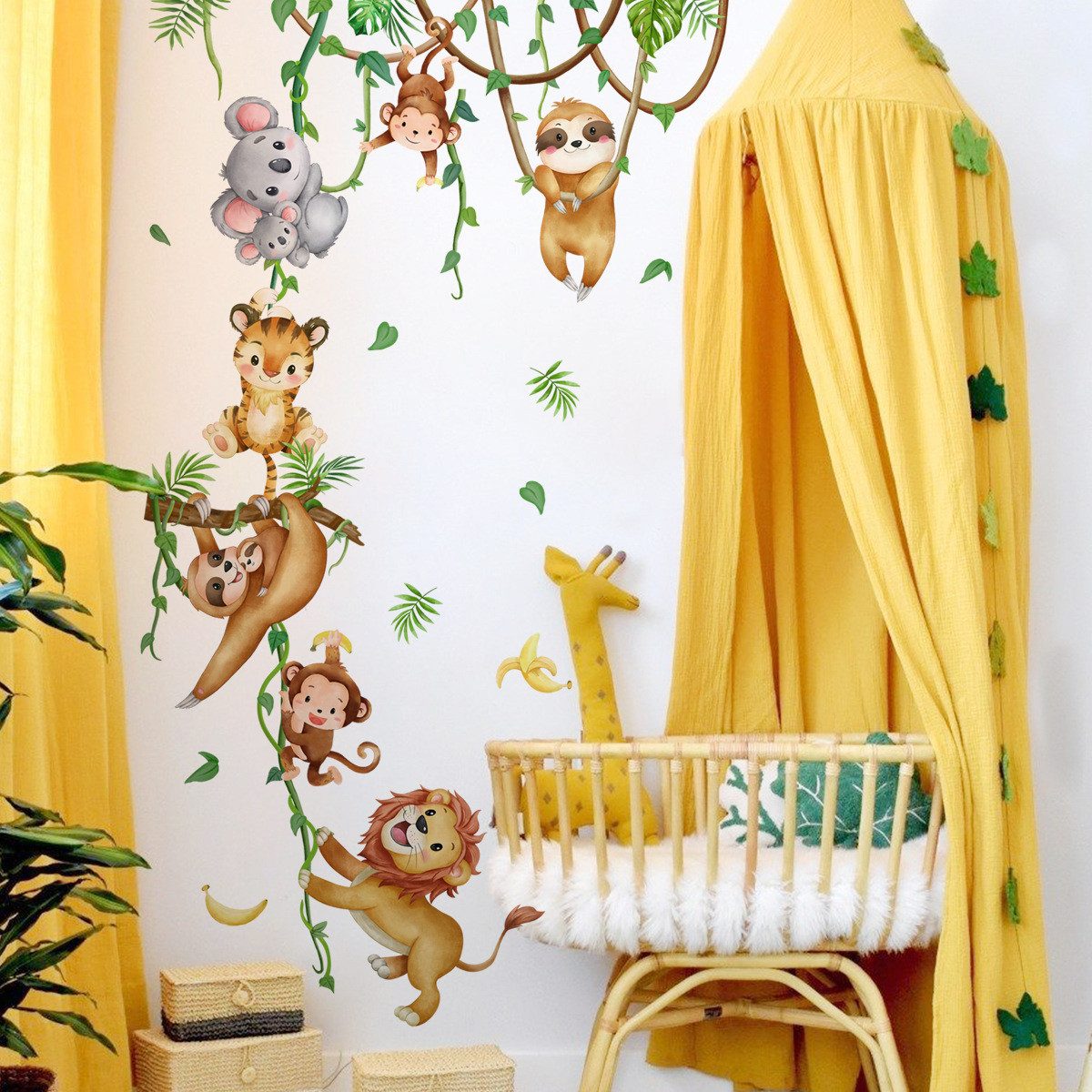 Coonoor Wandsticker Kinderzimmer Türsticker, Babyzimmer Schlafzimmer Türaufkleber – Bild 4 von 5
