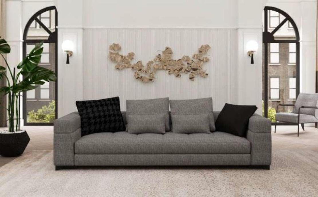 JVmoebel Sessel Zweisitzer Dreisitzer Graue in Europe Sofa Made Couchgarnitur Teile, Wohnzimmergarnitur, 3