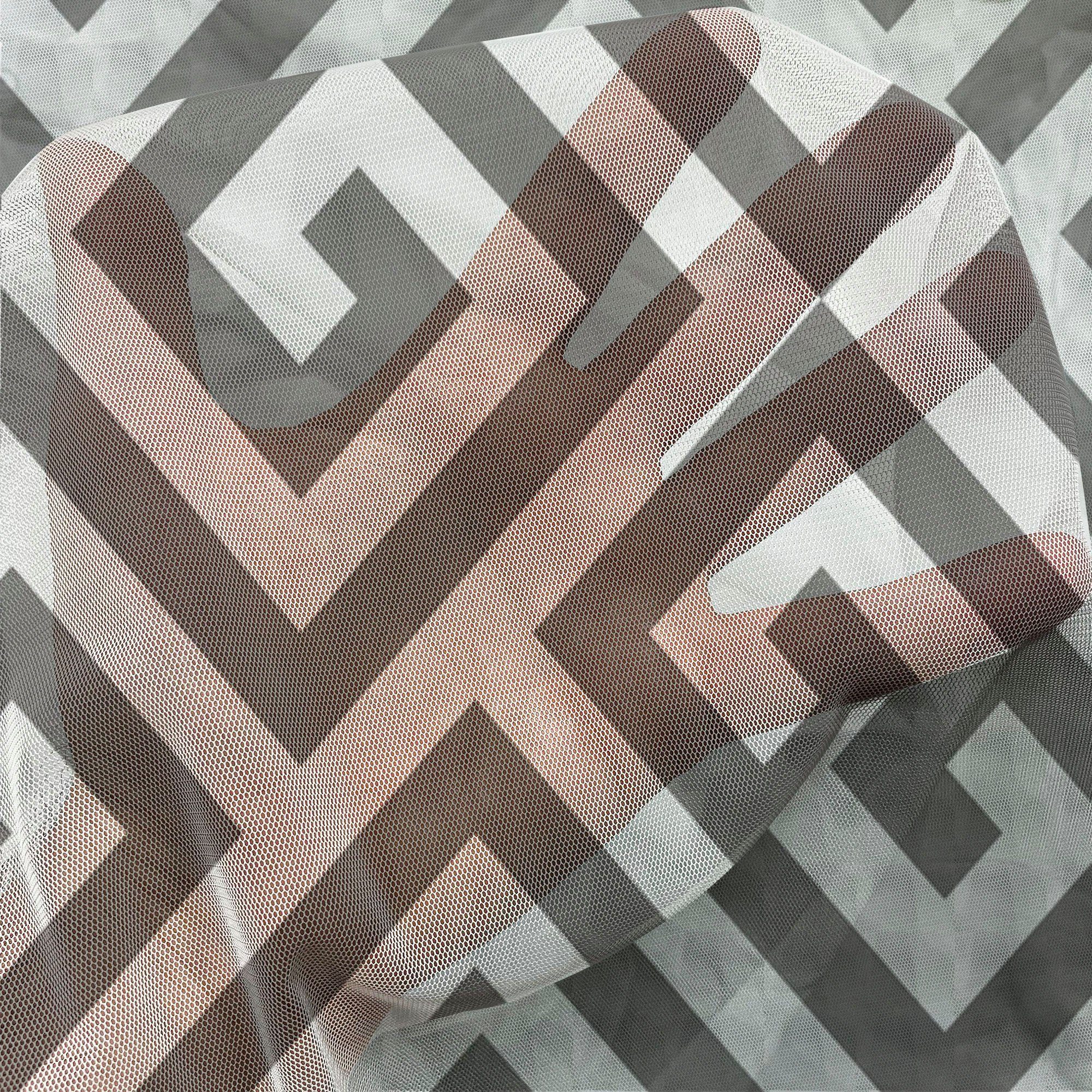 Abakuhaus, schiere Drapierung Maze 2 Geometric Gardine Hochzeit Modern Panels, für Party