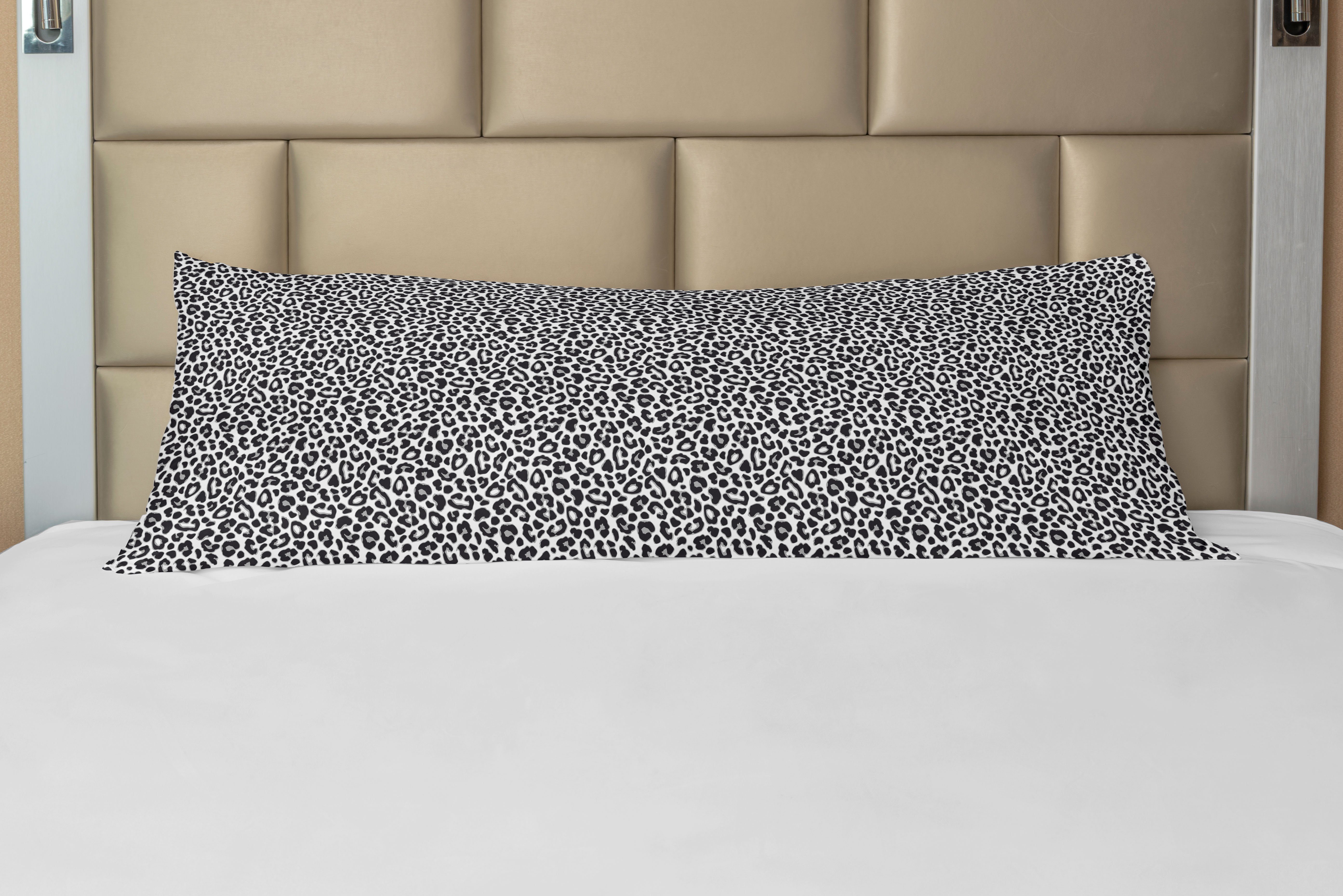 Haut Langer Leopard Kissenbezug, Abakuhaus, Jaguar Deko-Akzent wie Geometrisch Seitenschläferkissenbezug