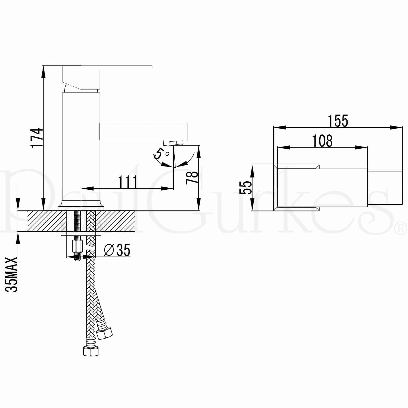 PaulGurkes Waschtischarmatur PGVM16