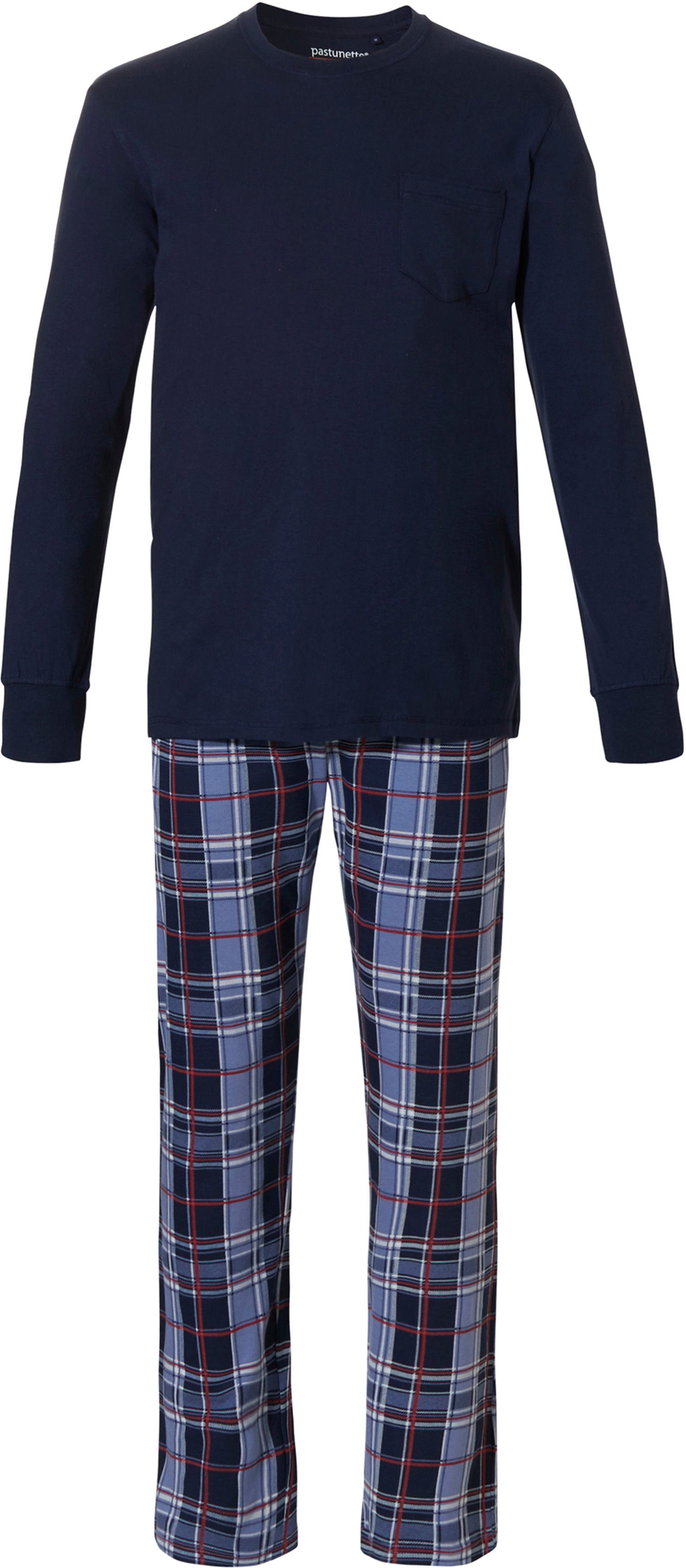 Pastunette Pyjama Herren Schlafanzug (2 tlg) Jersey Qualität