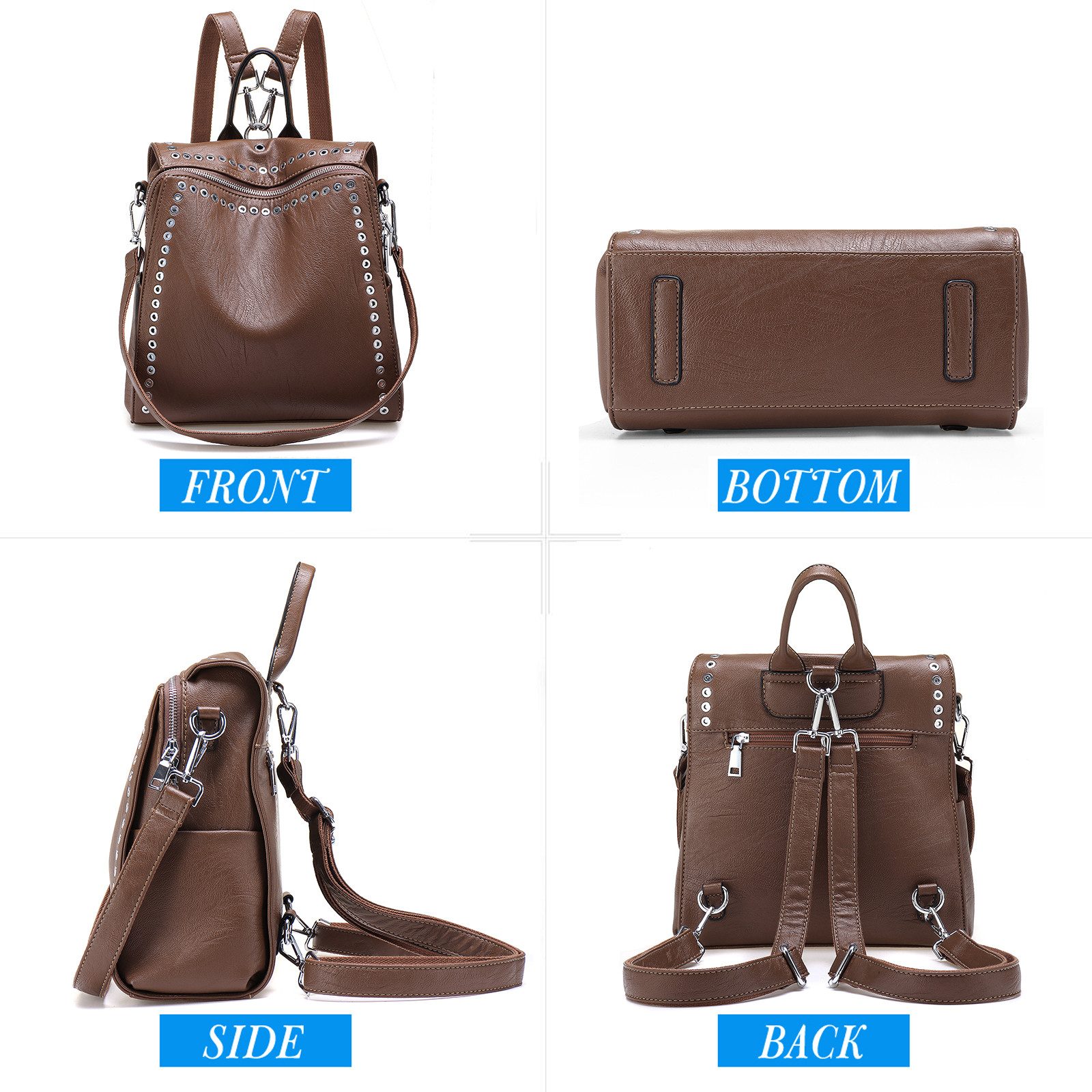 JOSEKO Cityrucksack Leder Rucksack Leder Rucksack günstig online kaufen