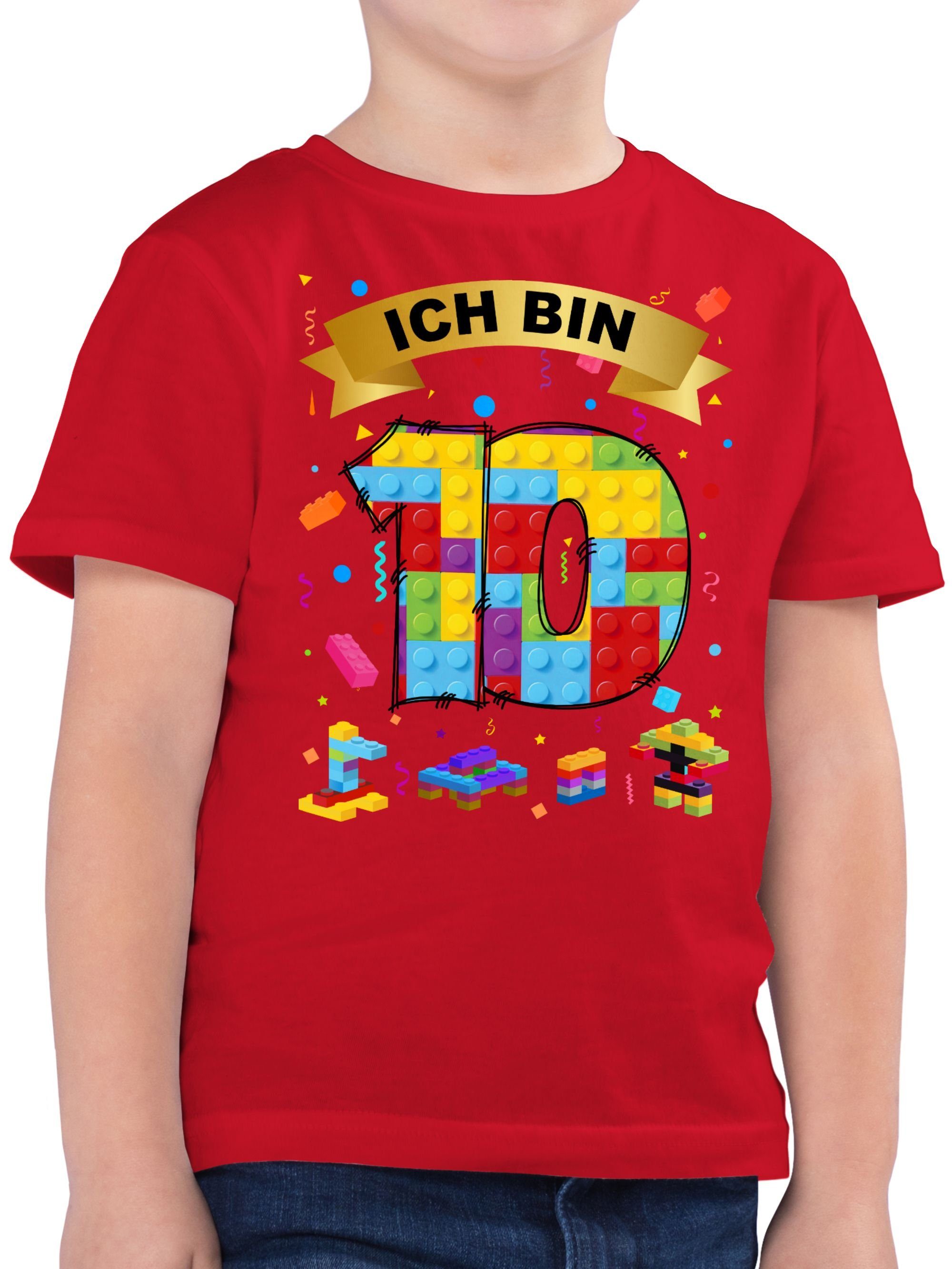 T-Shirt Ich bin 10 Bausteine