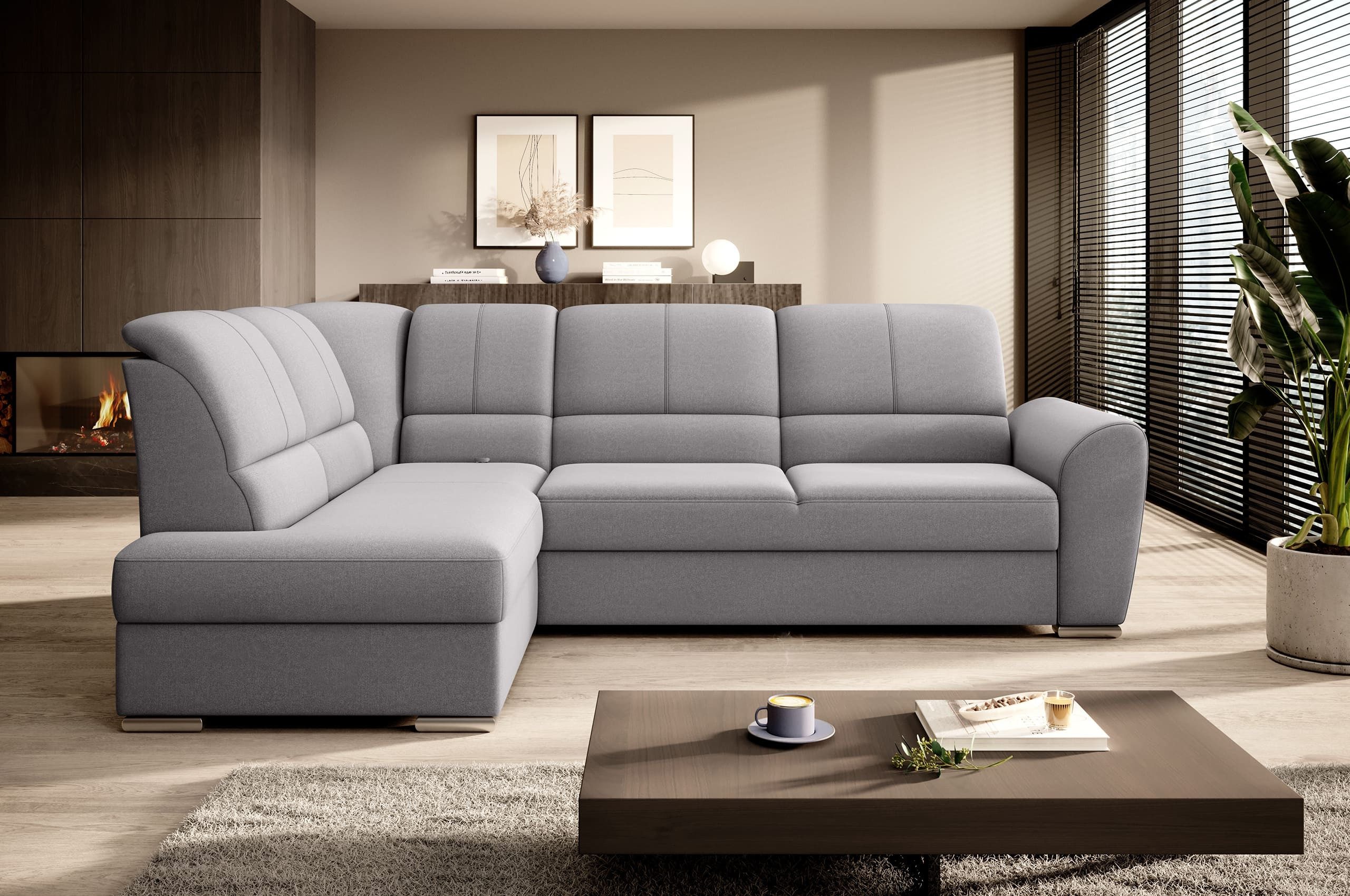 MF Design Polsterecke Silver, mit Bettfunktion