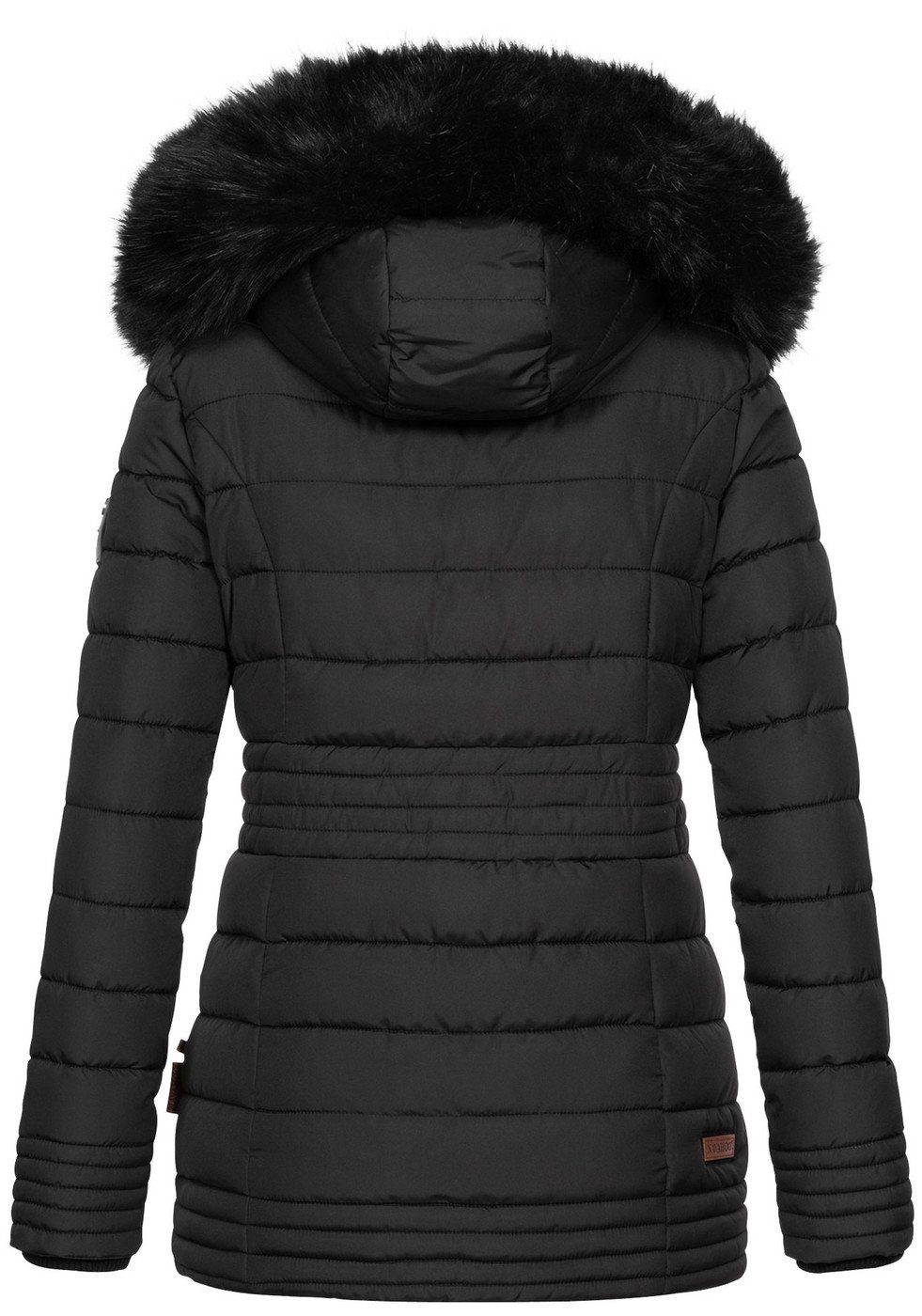 Navahoo Winterjacke Navahoo Umay Princess Damen Winter Steppjacke B900 mit kuschligem Teddyfell und abnehmbarer Kapuze