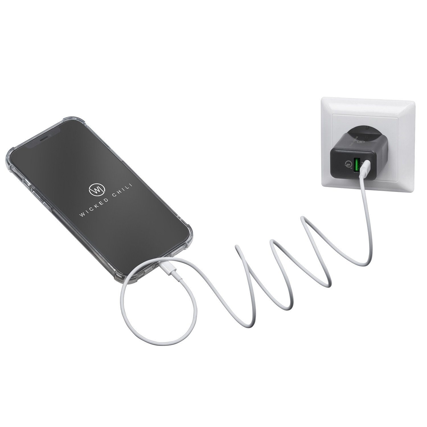 Wicked Chili 2X Dual USB Netzteil mit Quick Charge 3.0 + USB-C PD Steckernetzteil