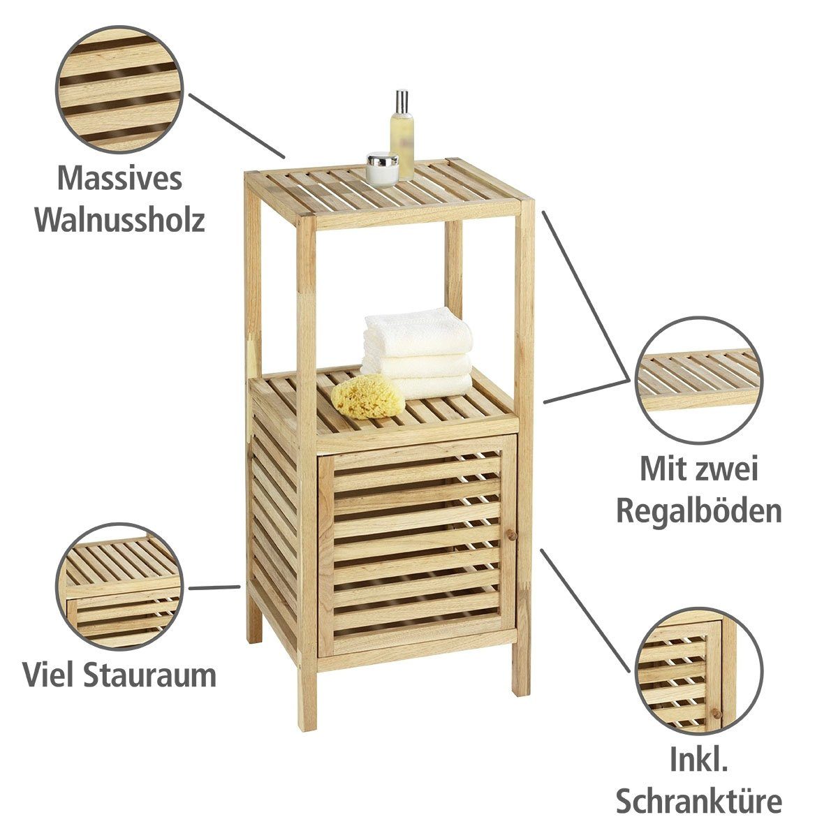 WENKO Badregal mit Tür Norway,