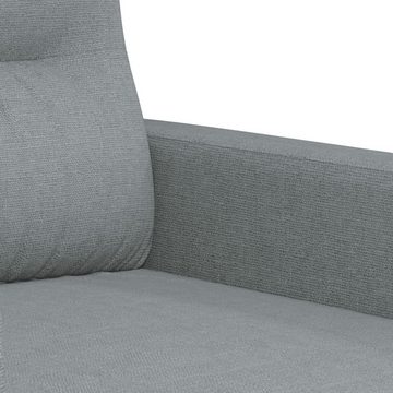 vidaXL Sofa 3-Sitzer-Sofa Hellgrau 180 cm Stoff
