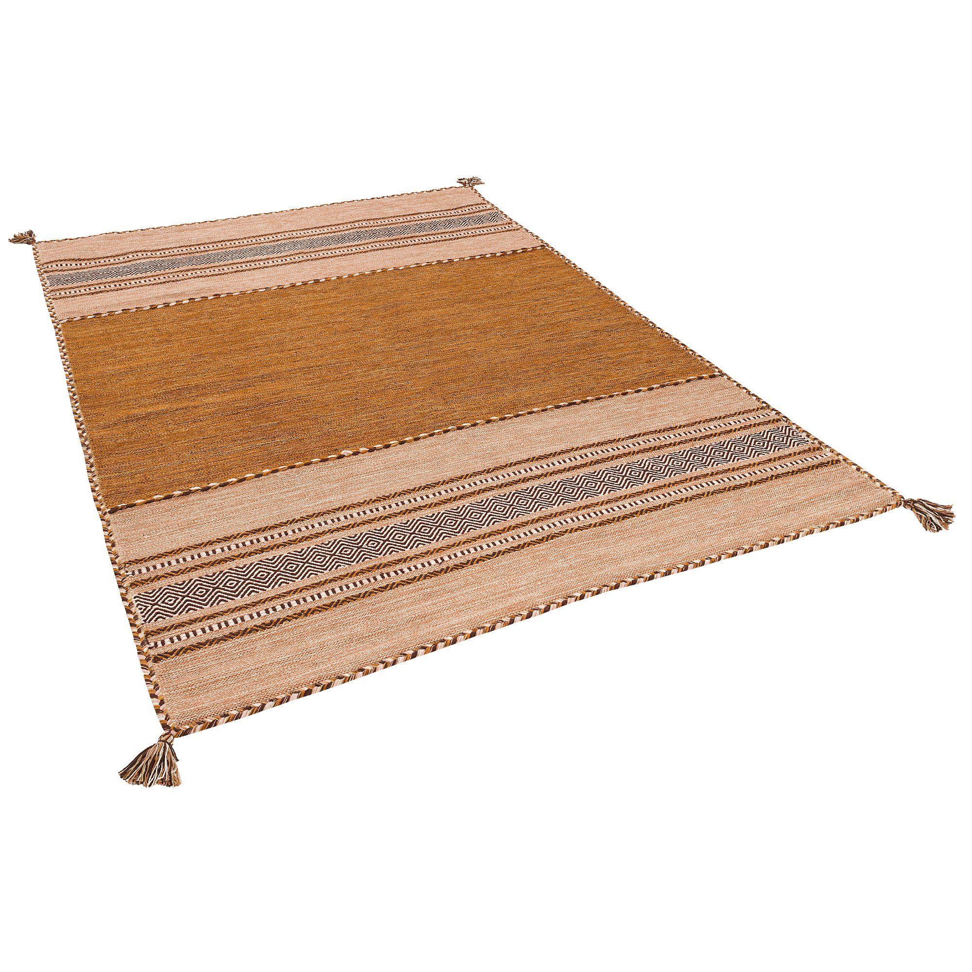 Wollteppich Natur Teppich Kelim Navarro Pergamon Rechteckig Hohe 8 Mm Online Kaufen Otto