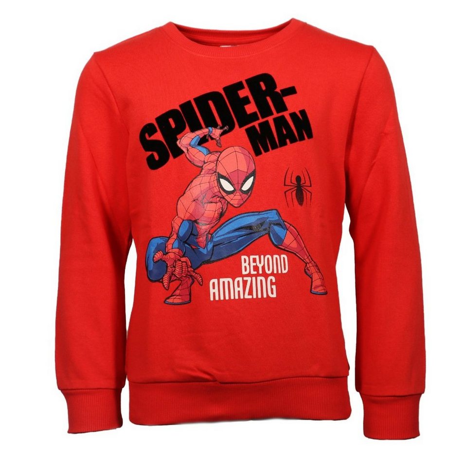 MARVEL Sweater Marvel Spiderman Kinder Jungen Pullover Pulli Gr. 98 bis 128