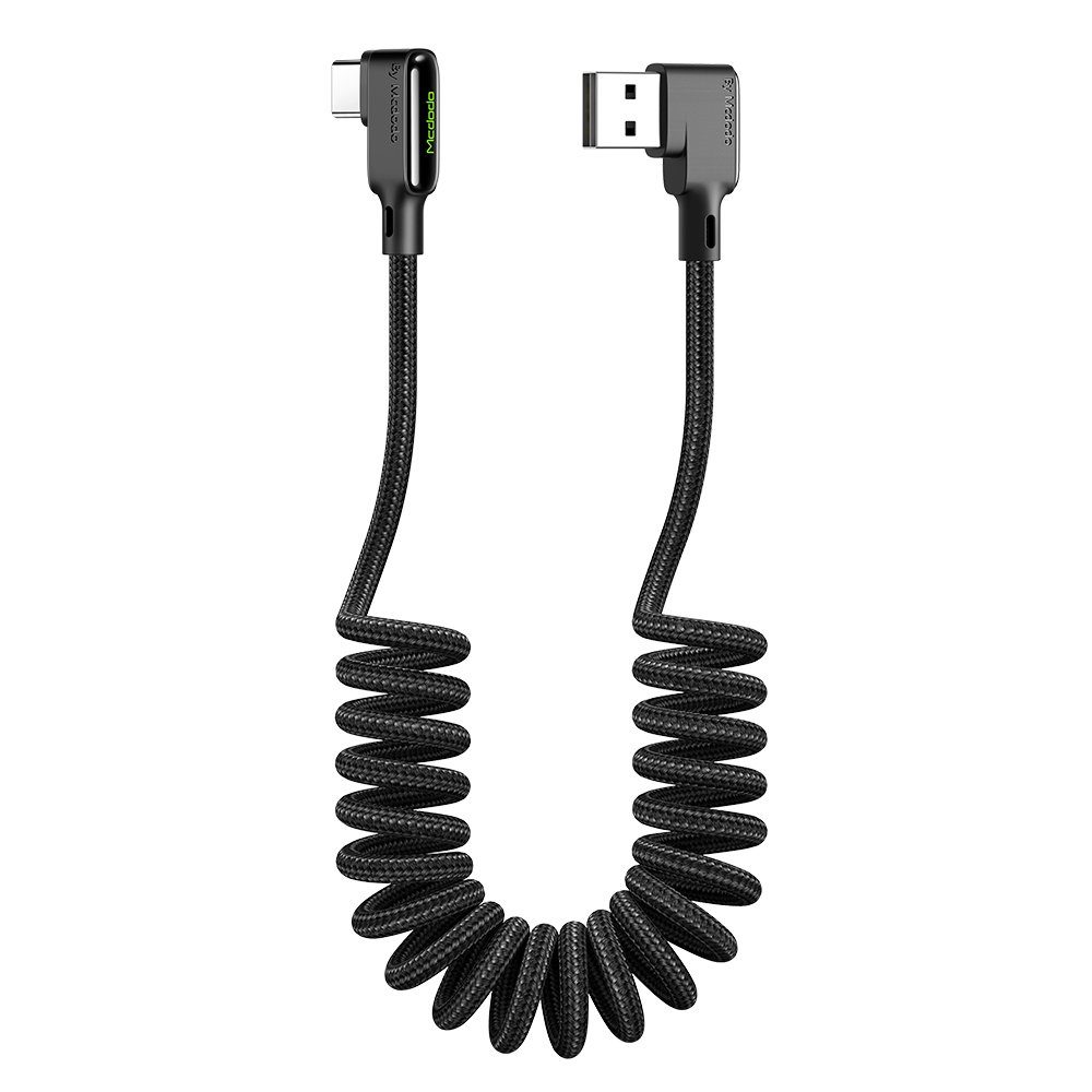 mcdodo Black Glue Kabel Typ-C QuickCharge 4.0 USB-C Nylon 1,8M schwarz USB-Kabel