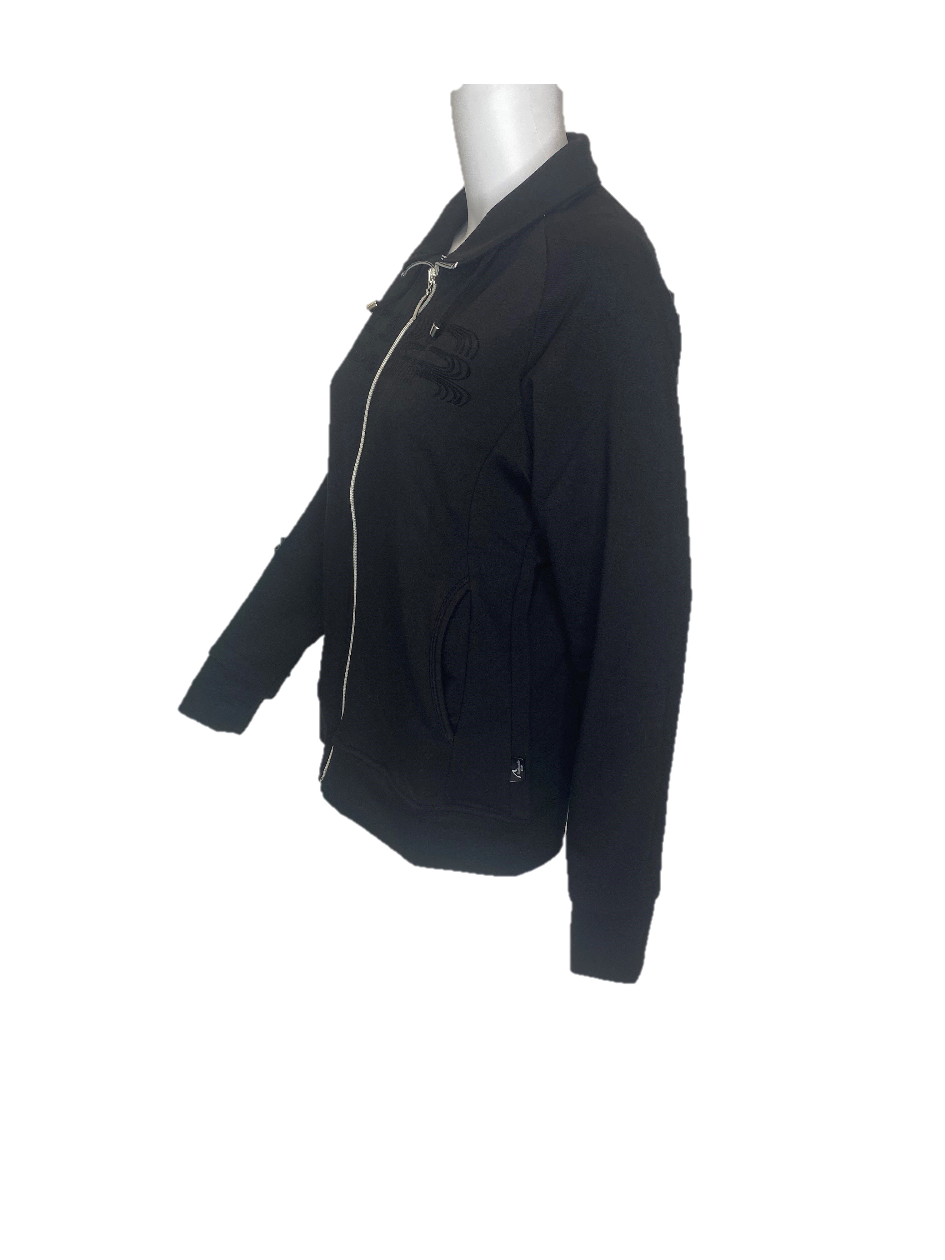 Authentic Klein Sweatjacke Sportive Damen Baumwoll-Mix Jacke mit Ziersticke günstig online kaufen