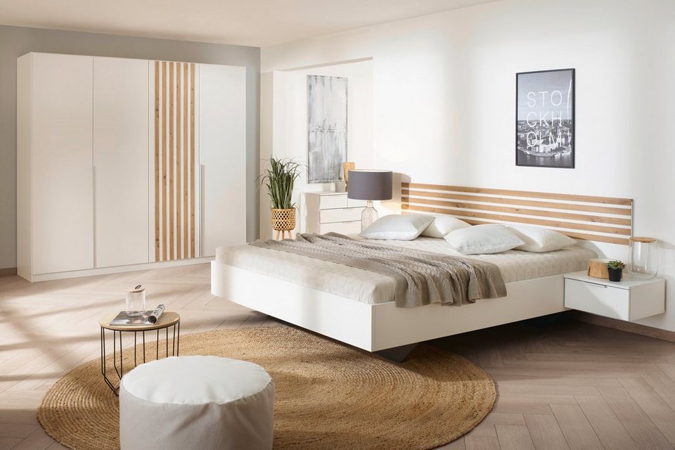 rauch Schlafzimmer-Set Lamella, (Set), mit eleganter Lamellenabsetzung,  Optionale Spiegelauflagen erzeugen zusätzliche Weite im Raum