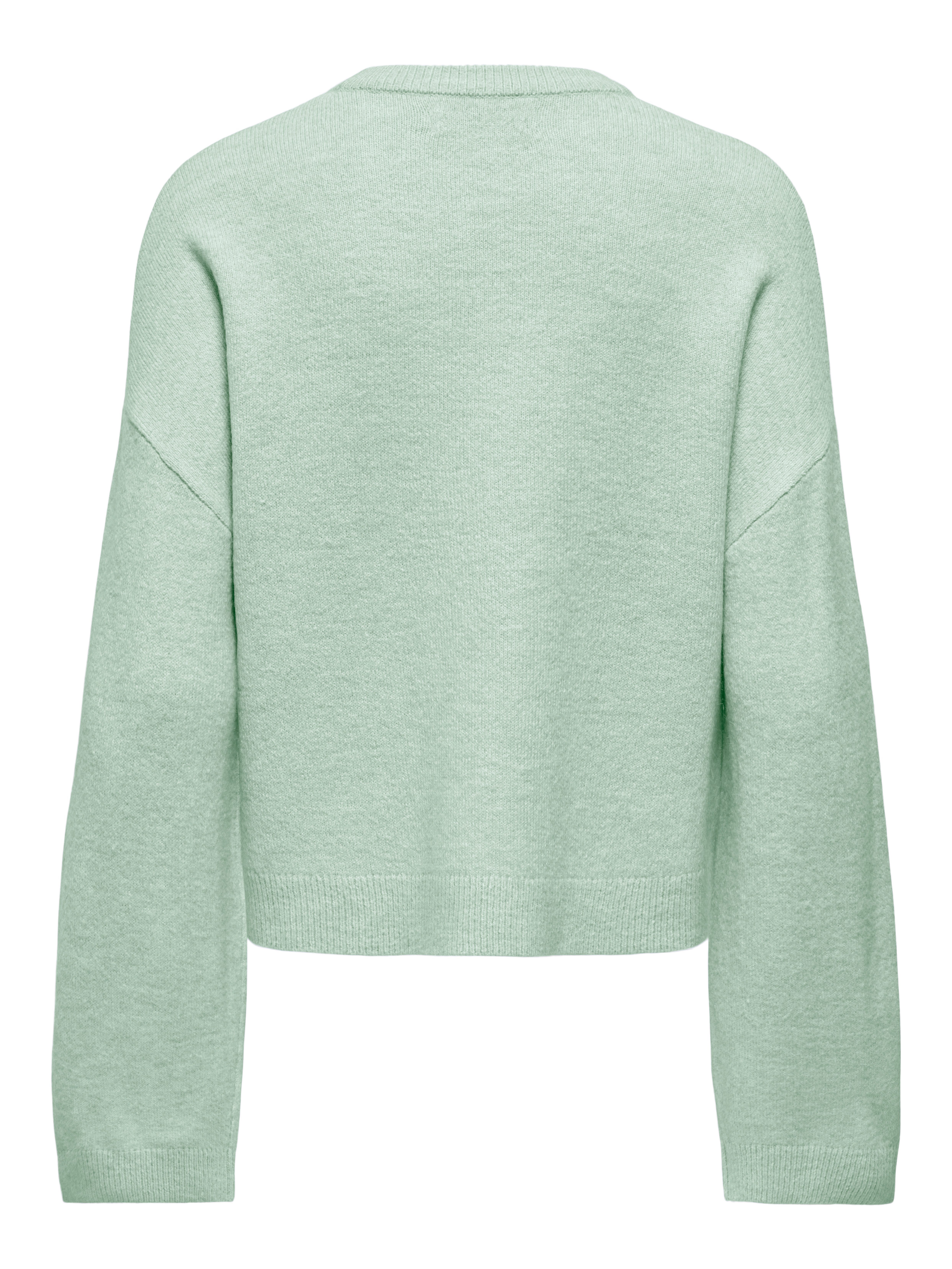 ONLY Rundhalspullover ONLSIMONI L/S O-NECK PULLOVER KNT NOOS Materialmix, regular fit