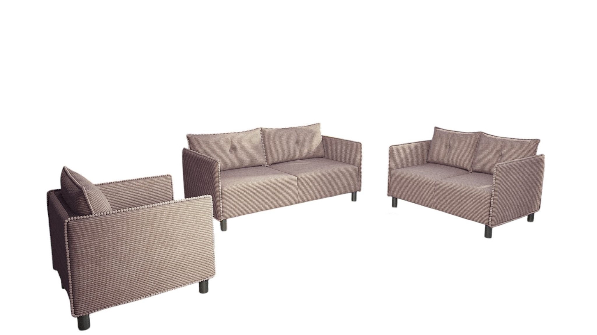 Fun Möbel Polstergarnitur Sofaset Designersofa DECLAN günstig online kaufen