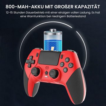 MAGICSHE Controller für PS4/PC Kabelloses Bluetooth Gamepad 800mAh Gaming-Controller