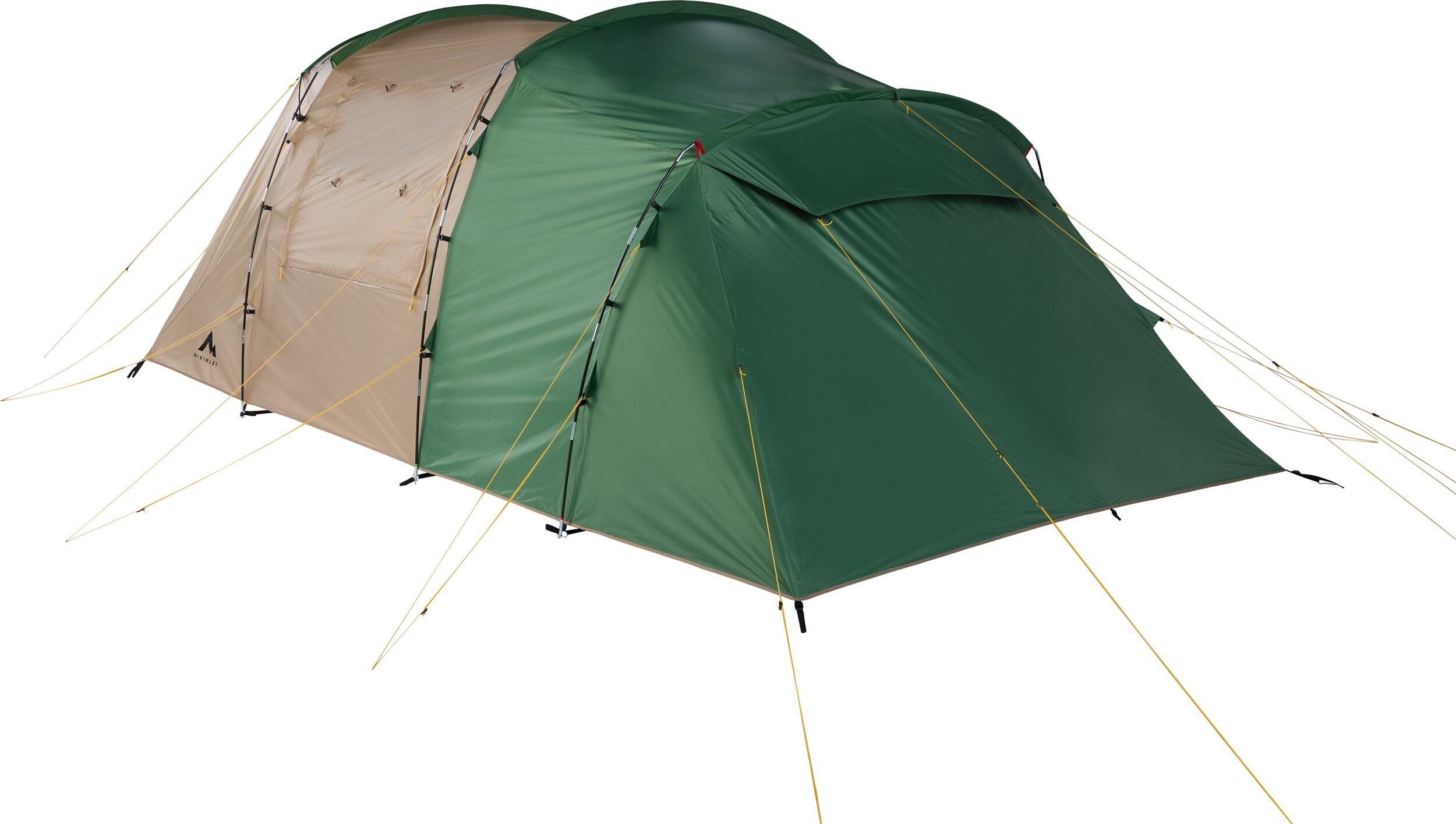 McKINLEY Igluzelt Familien-Zelt Guinea 40.4 SW BROWN LIGHT/GREEN/YE