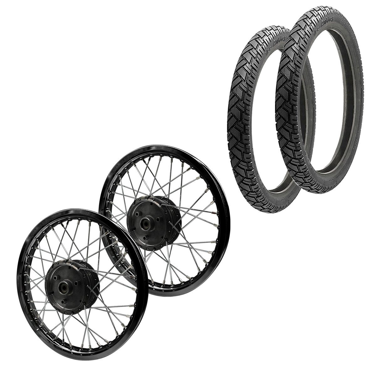 Craftride Schraube Set 2x Speichenrad Felge Alu 1,6x16 passend für Simson S51 S50 S70 Sch