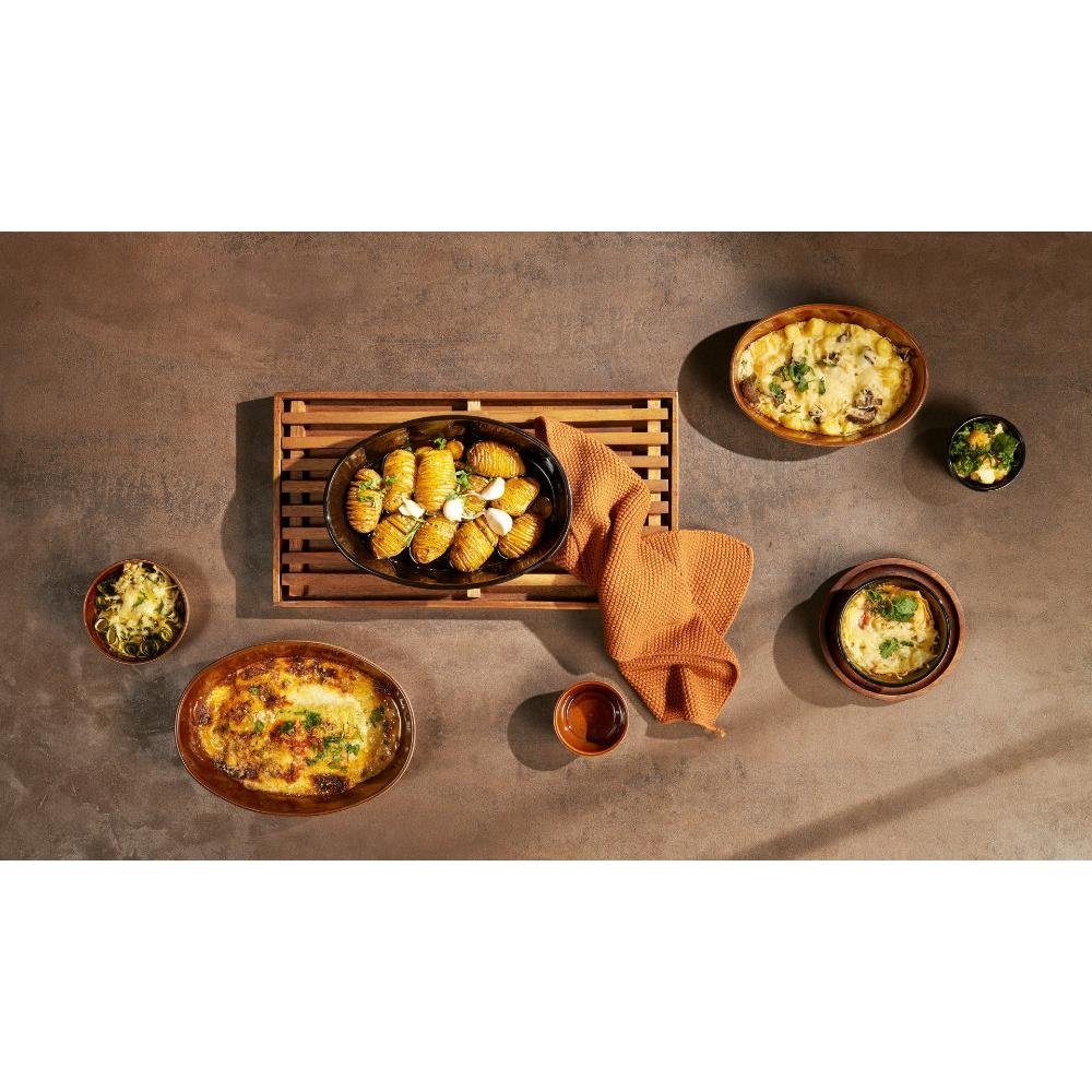 ASA SELECTION Auflaufform Asa Auflaufform kitchenart Oval Schwarz (25cm)