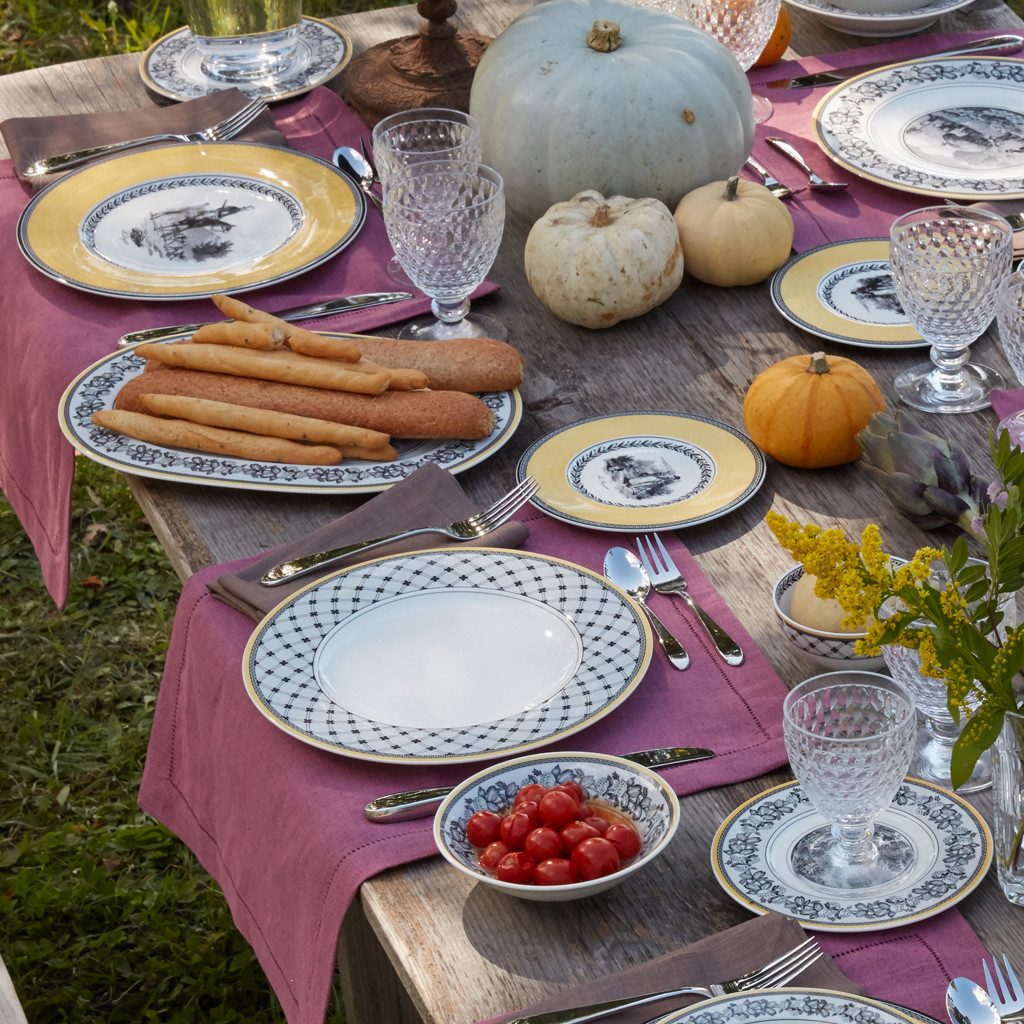 Villeroy & Boch Brotteller Audun Brotteller, (1 St), Premium Porcelain, mikrow.- & spülm.sicher, Made in Germany