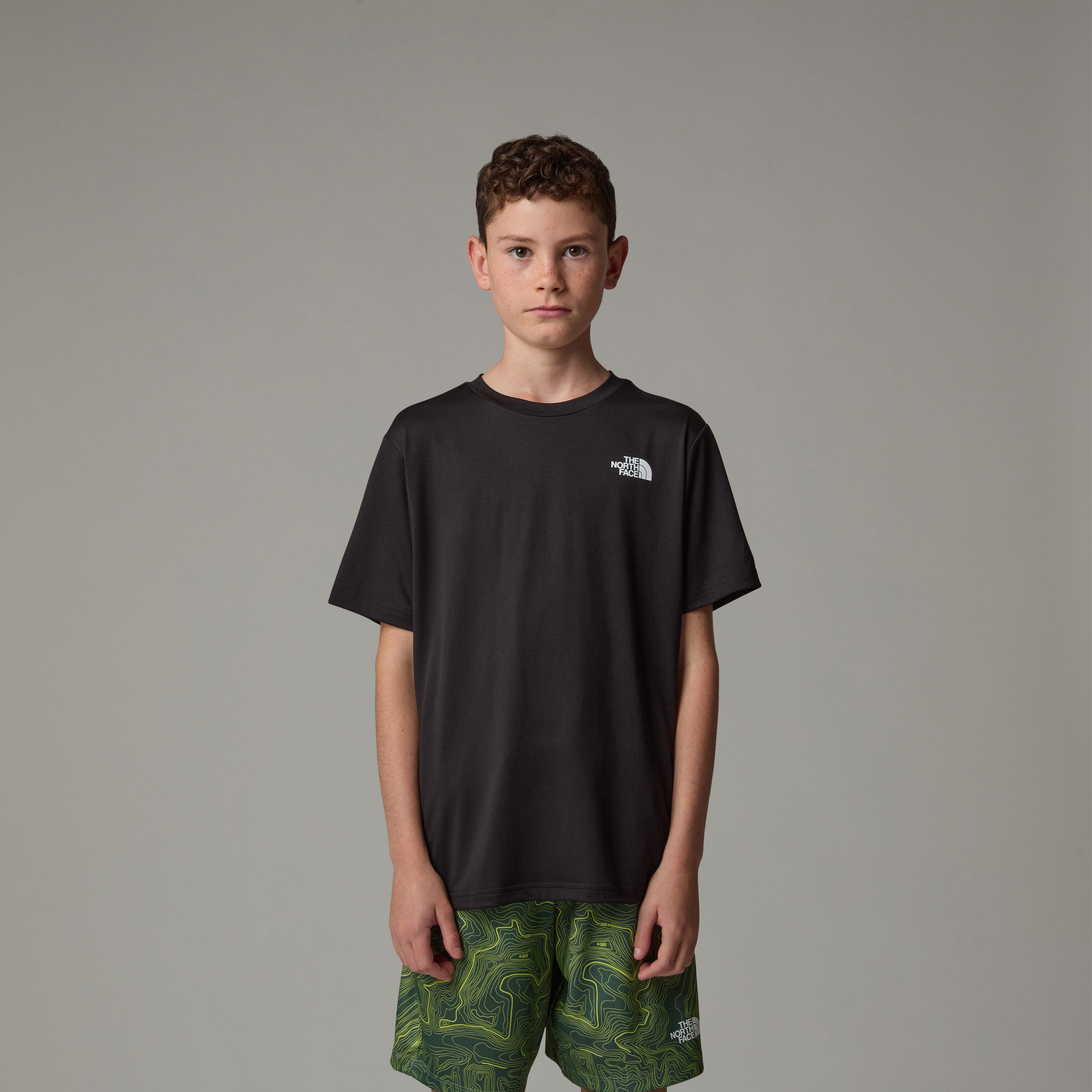 The North Face Funktionsshirt TEEN NEW 24/7 SS TEE sportlicher Stil, Kurzarm, schnell trocknendes Material, Logodrucke