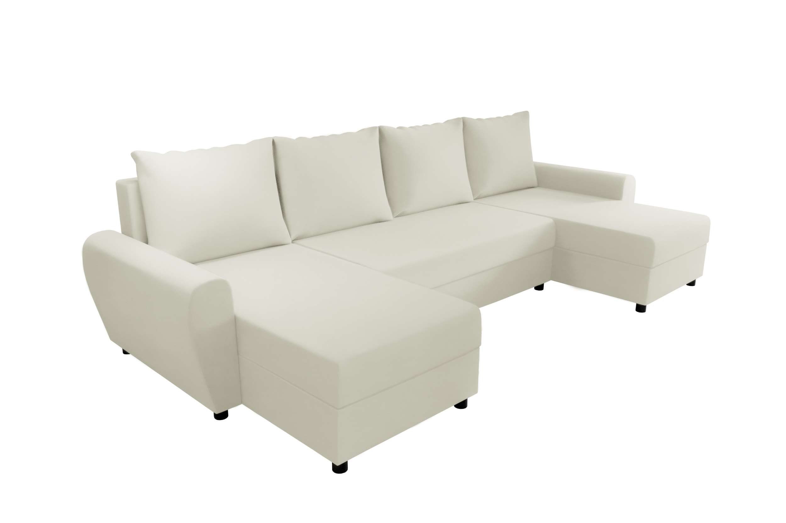 mit U-Form, Arlen, Stylefy Sitzkomfort, Sofa, mit Bettkasten, Modern Wohnlandschaft Design Bettfunktion, Eckcouch,