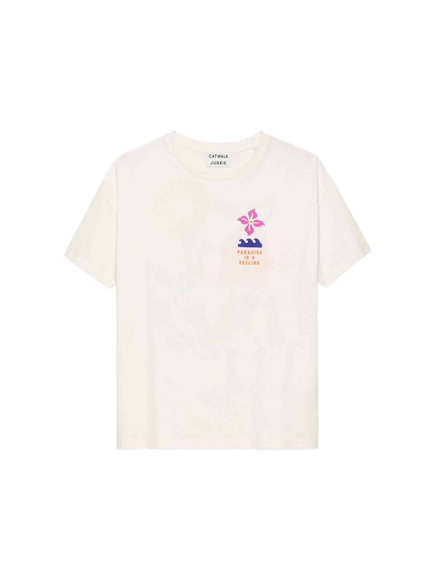 Catwalk Junkie T-Shirt mit Backprint - bedrucktes Kurzarm Shirt -