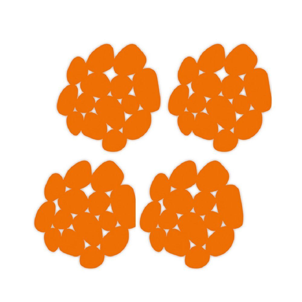 Wanneneinlage KIESELSTEIN, B: 13 cm, L: 12.2 cm, Packung, 4-tlg., Anti-Rutsch-Pads für Dusche und Badewanne, 4-er Set, PVC, attraktive Kieselstein-Optik, 12,2 x 13 cm, in vielen bunten Farben erhältlich