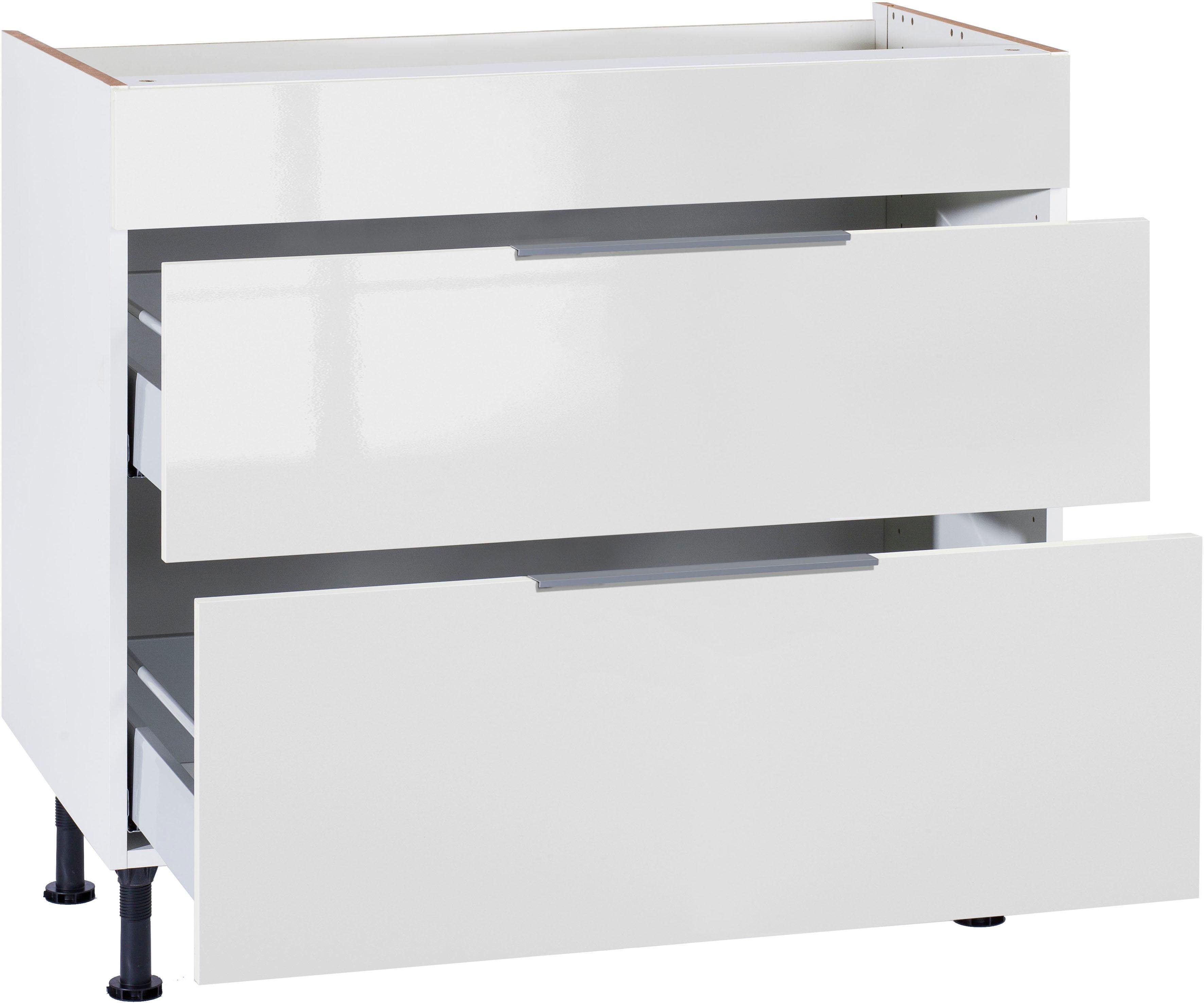 OPTIFIT Kochfeldumbauschrank Tara mit Vollauszug und Soft-Close-Funktion, Breite 90 cm
