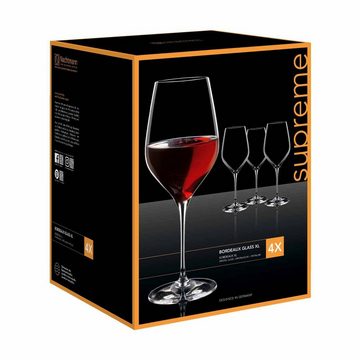 Nachtmann Rotweinglas Supreme Bordeauxgläser 810 ml 4er Set, Glas