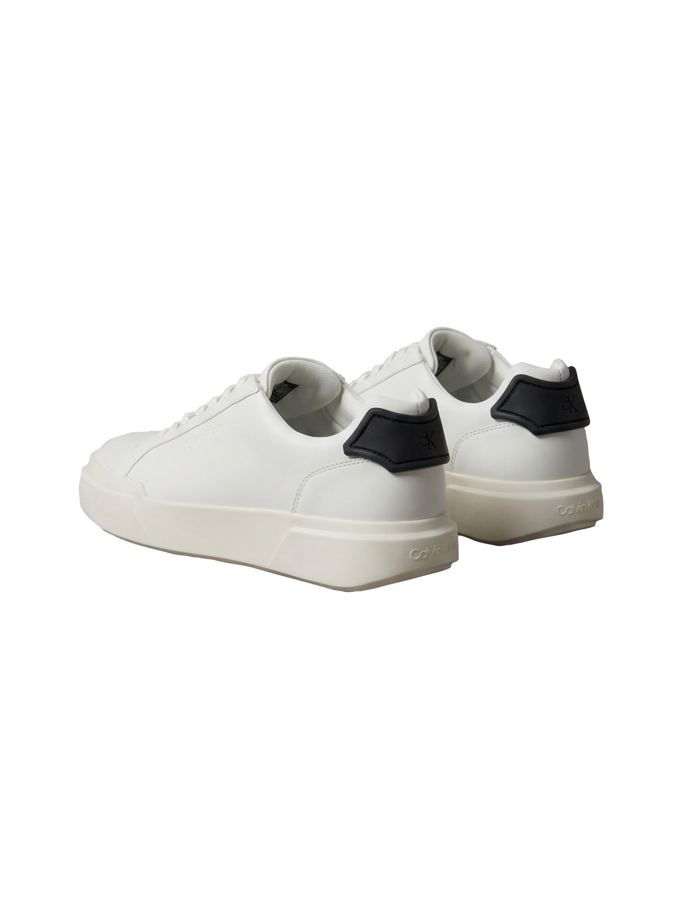 Calvin Klein CHUNKY CUPSOLE LACEUP RUB BT LTH Sneaker Schnürschuh, Halbschuh, Freizeitsneaker mit Fersen-Kontrast