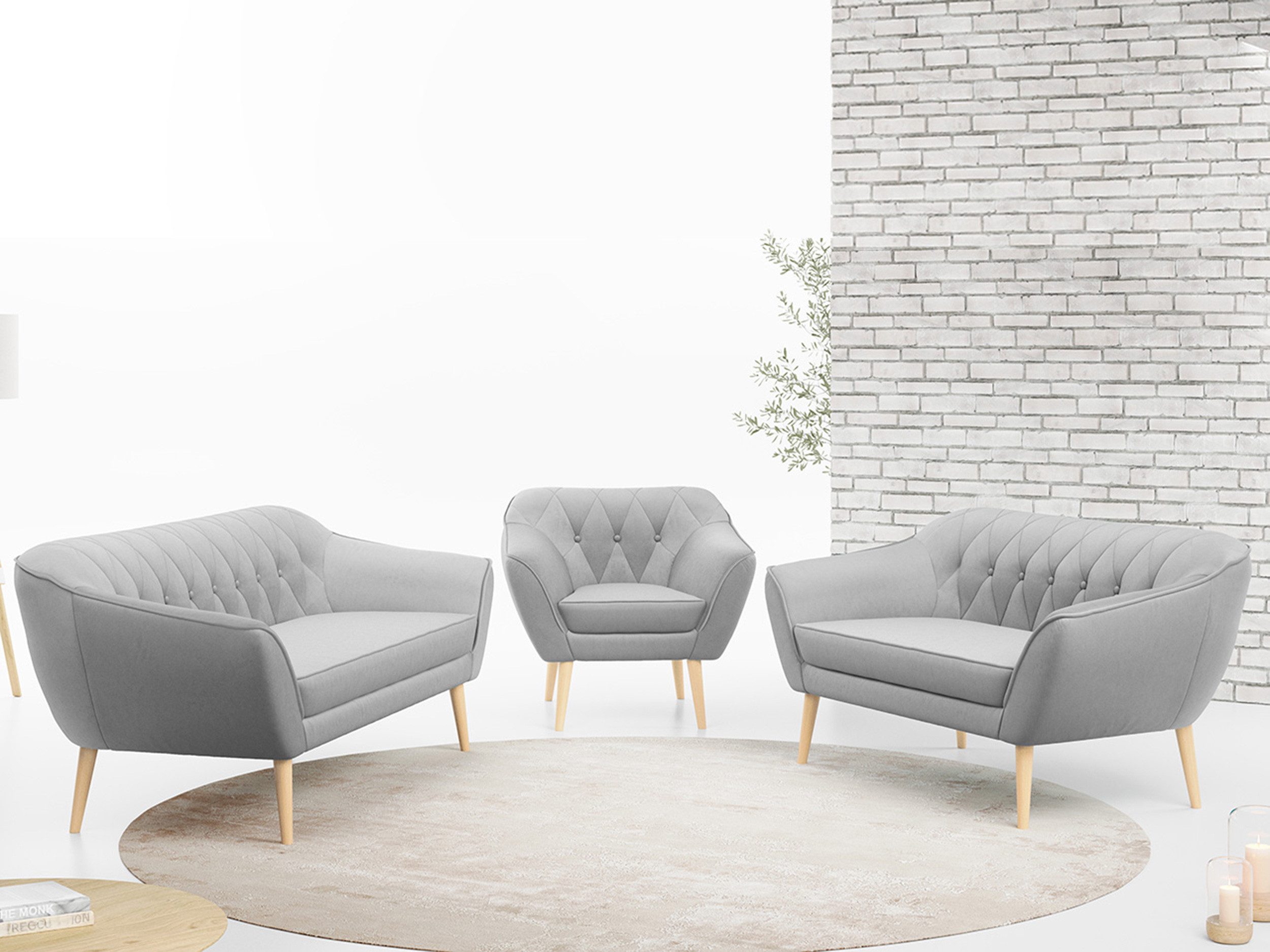 MKS MÖBEL Sofa PIRS 3 2 günstig online kaufen