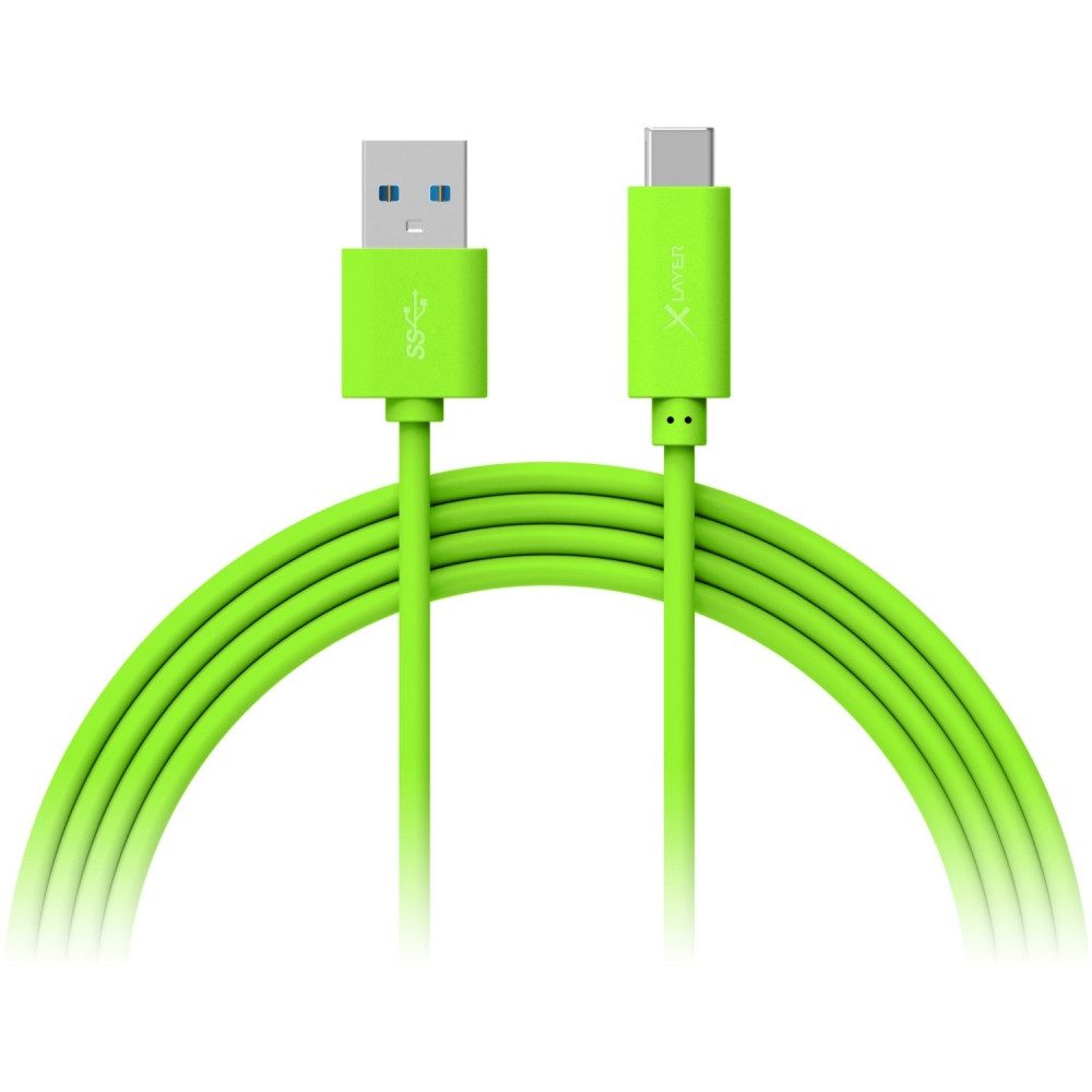 xlayer USB 3.0 > USB-C Kabel grün - Kabel Adapter