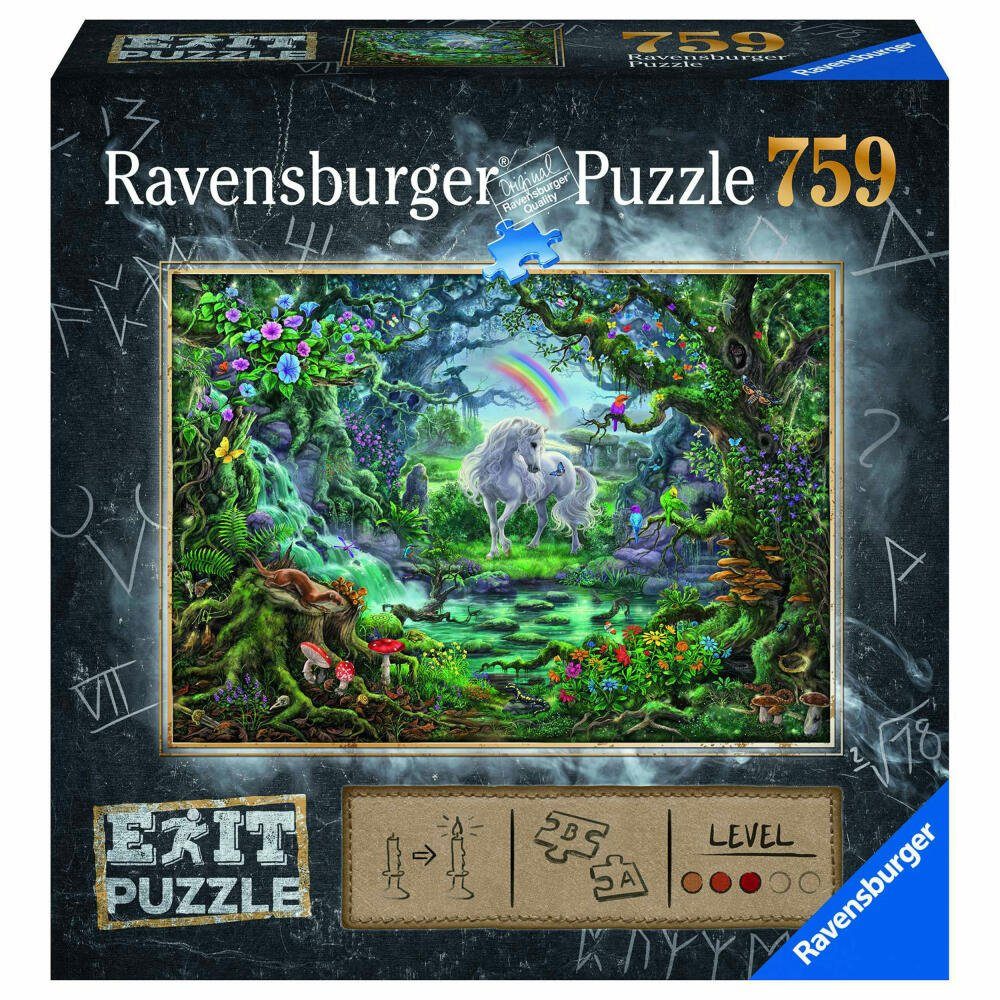 Ravensburger Puzzle Exit Puzzle Einhorn, 759 Puzzleteile