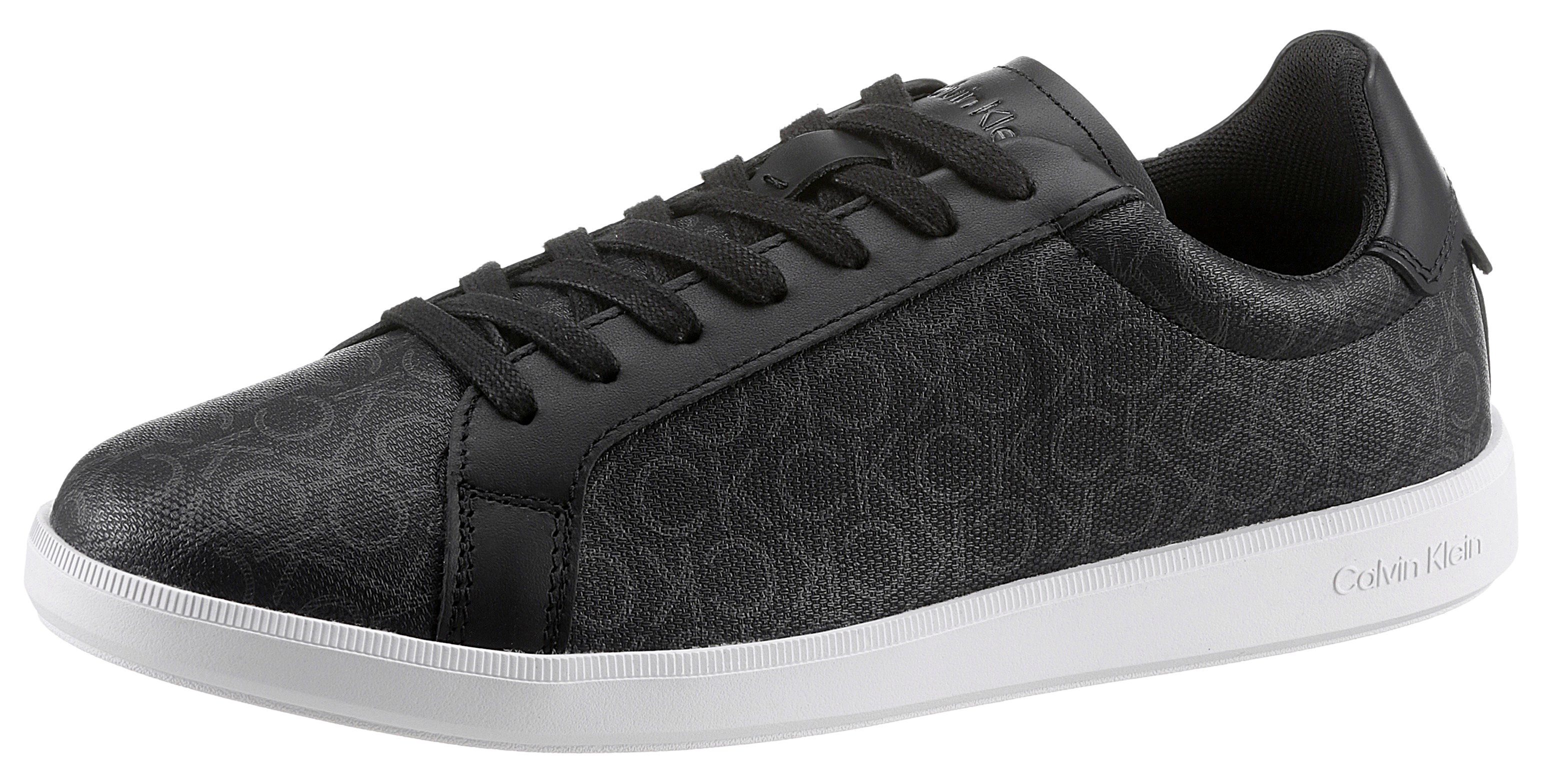 Calvin Klein Barrie 3L2 Sneaker mit Allover-CK-Print, Freizeitschuh, Halbschuh, Schnürschuh