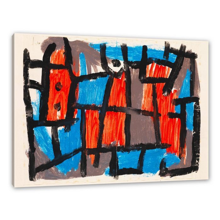 Pixxprint Leinwandbild Paul Klee - Die Stunden vor der Nacht Wanddekoration (1 St) Leinwandbild fertig bespannt inkl. Zackenaufhänger
