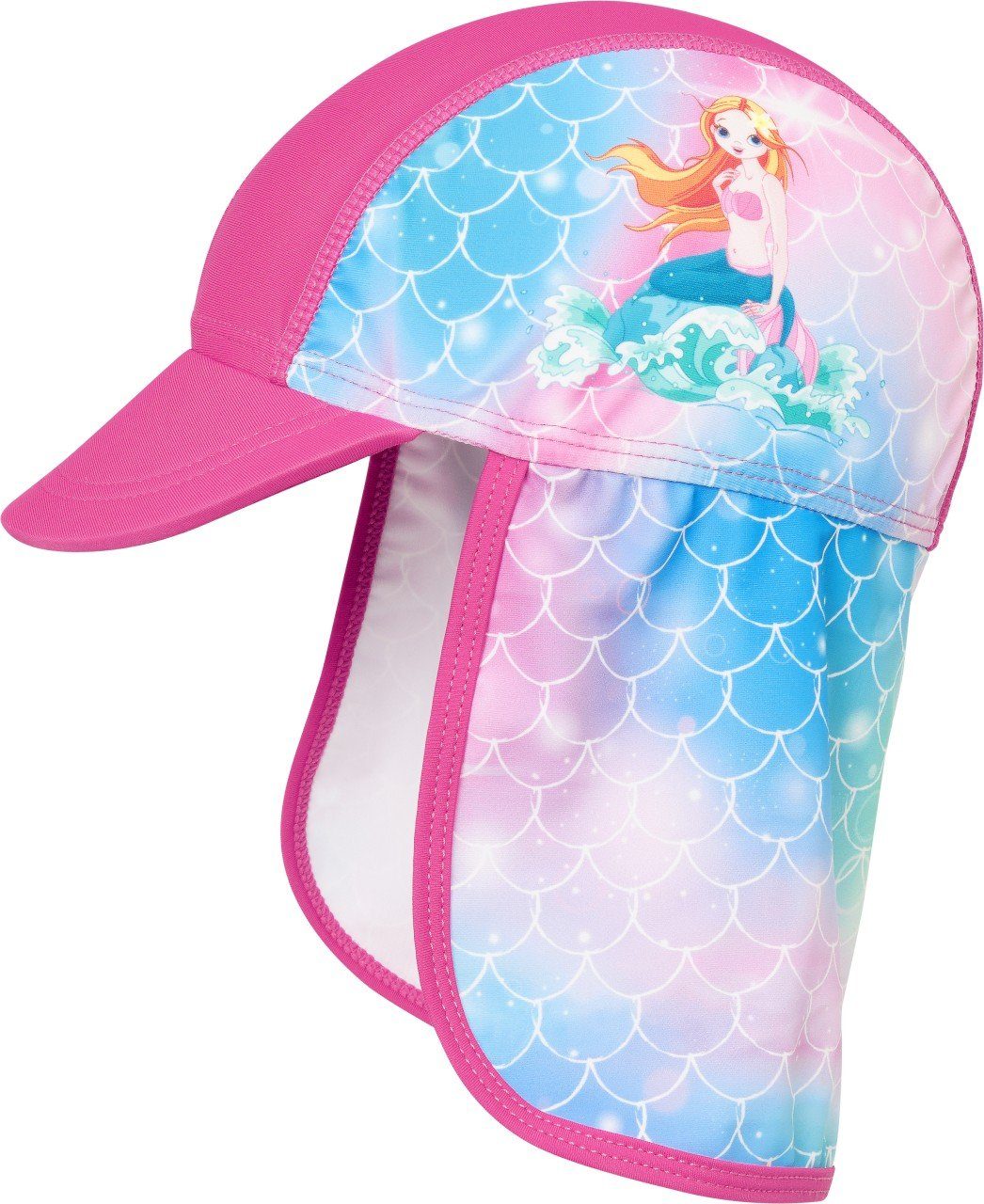 Mütze Playshoes Sonnenhut Meerjungfrau UV-Schutz